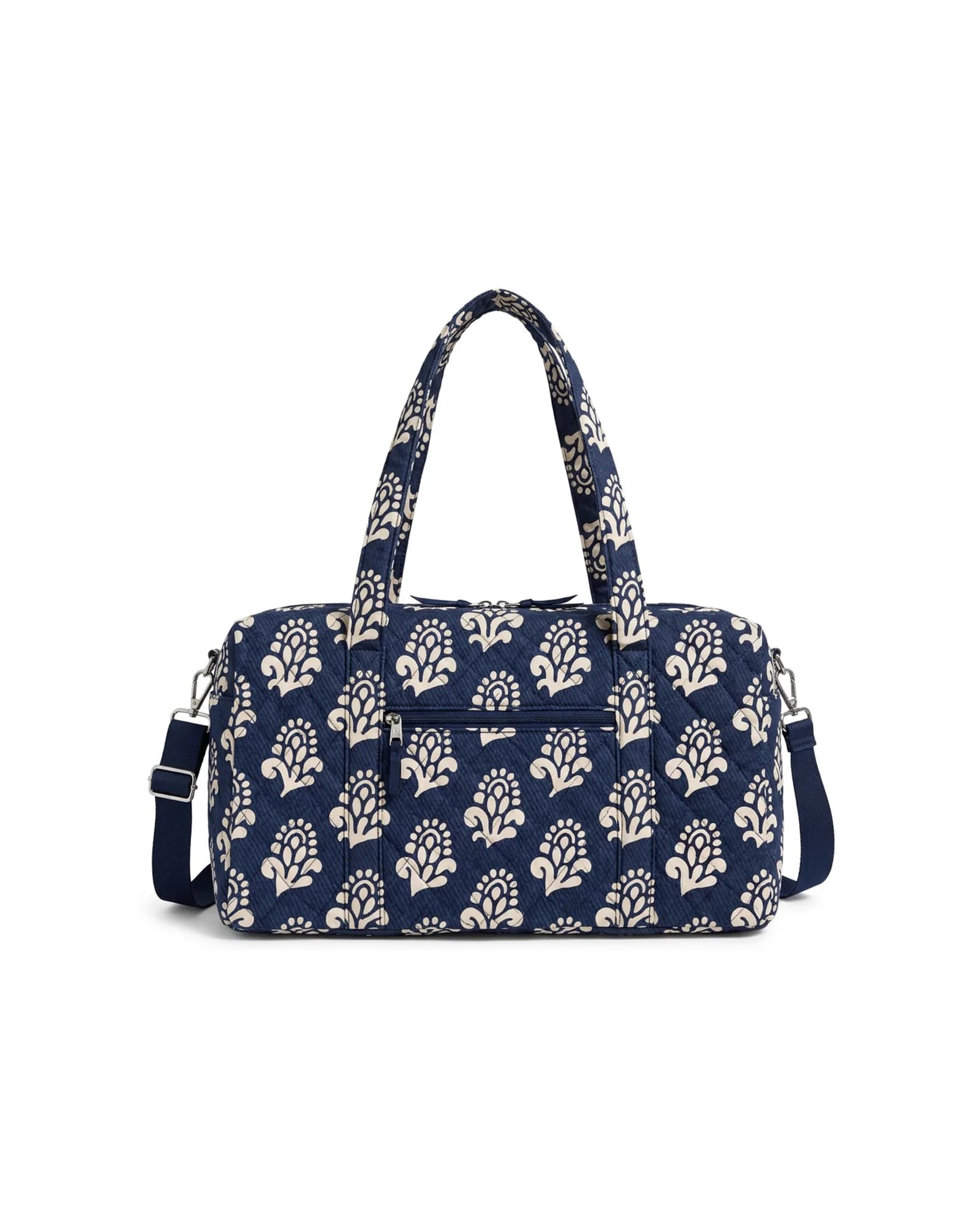 Navy Block Print Weekender