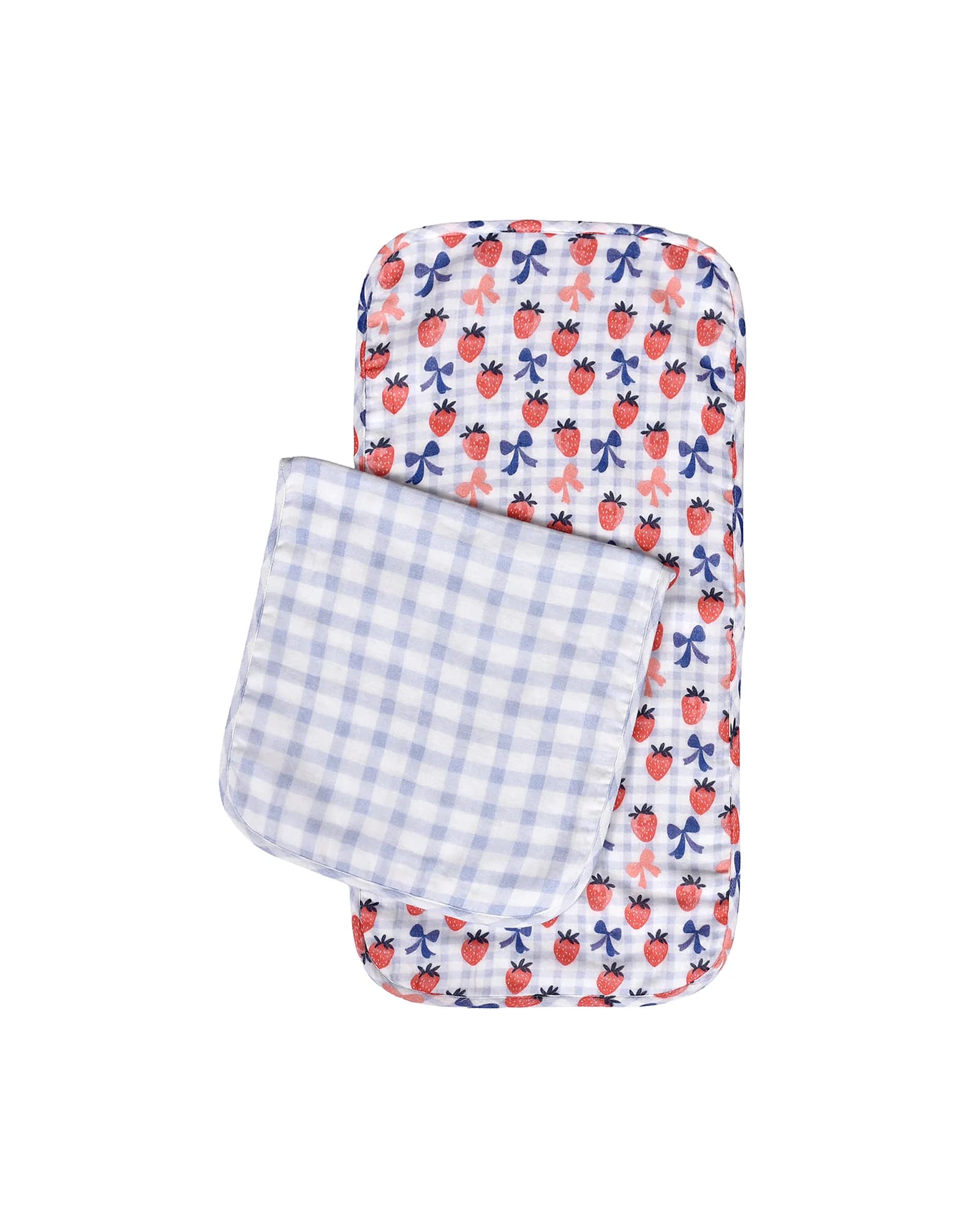 Berry Bow Burp Cloth Set