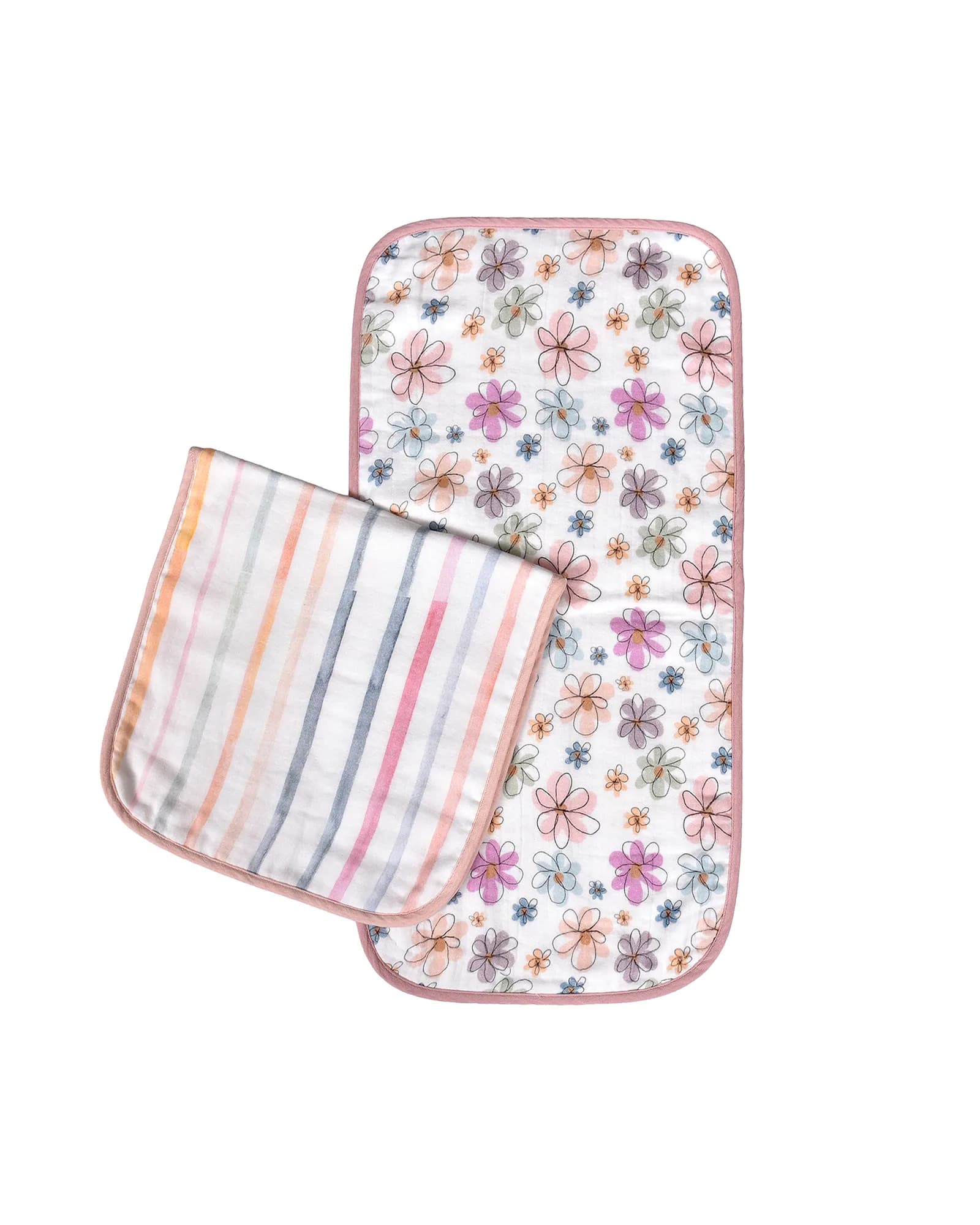 Flower Garden Burp Cloth Set
