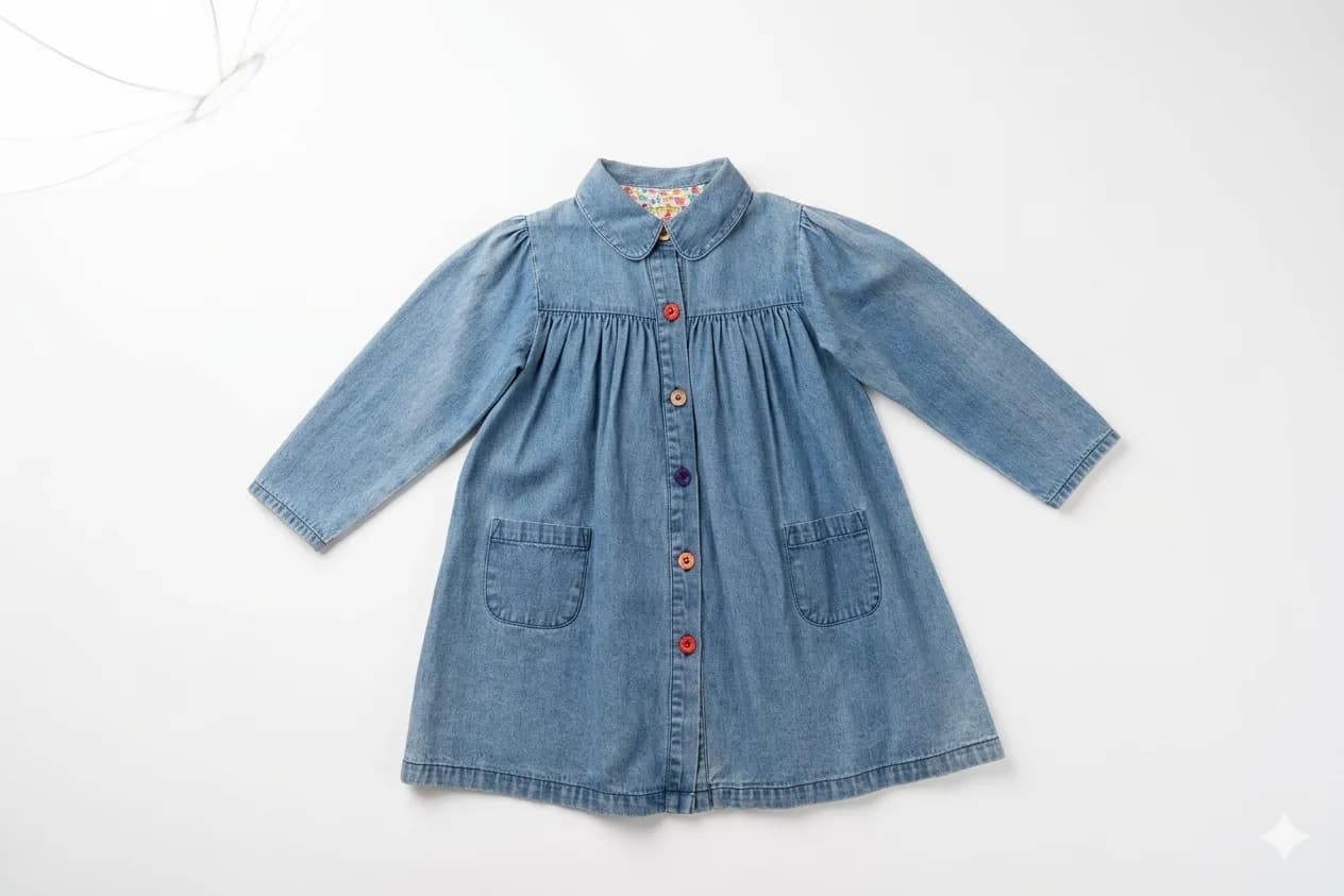 Button-Down Denim Dress