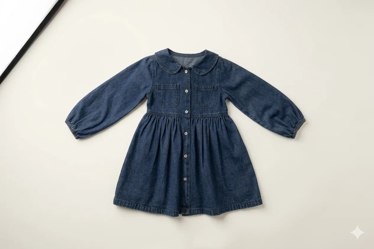 Peter Pan Denim Dress