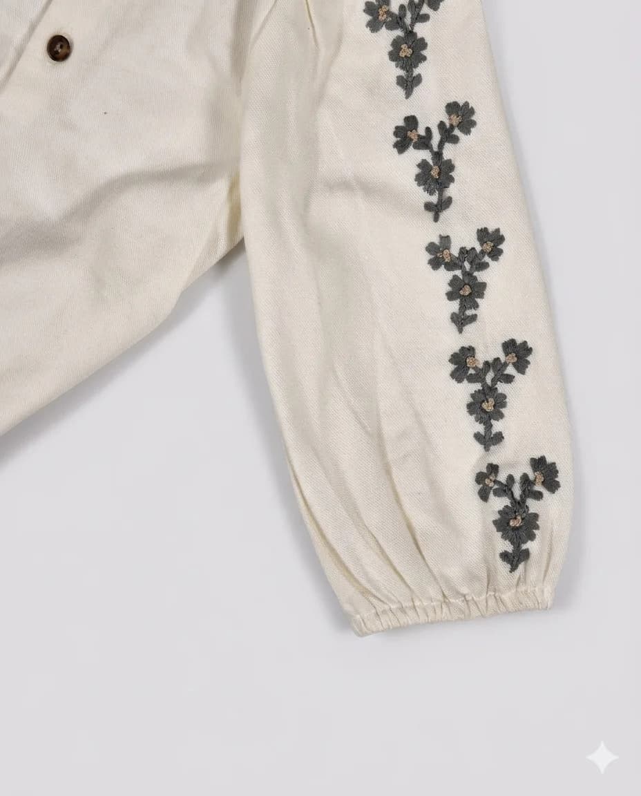 Dark Floral Sleeve Romper thumbnail 2