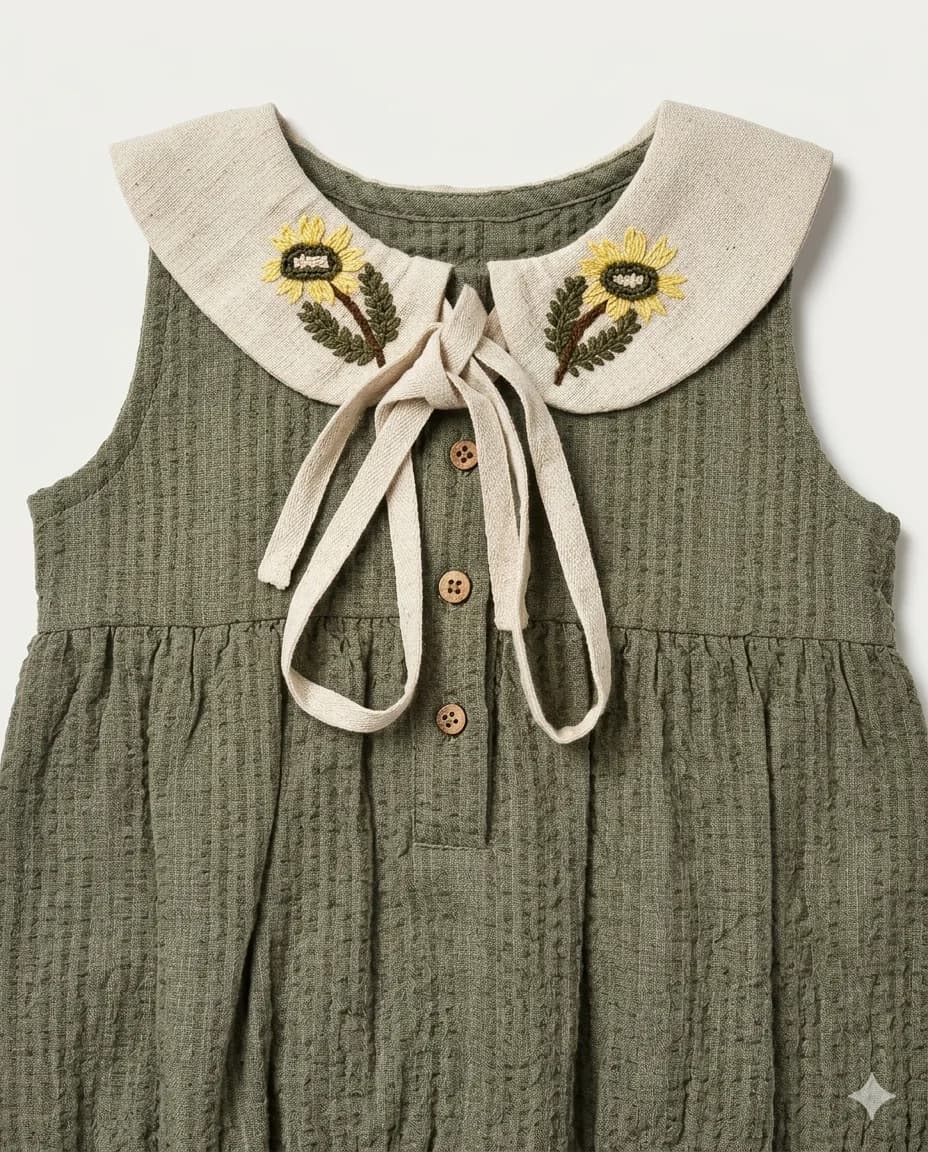 Sunflower Collar Romper thumbnail 2