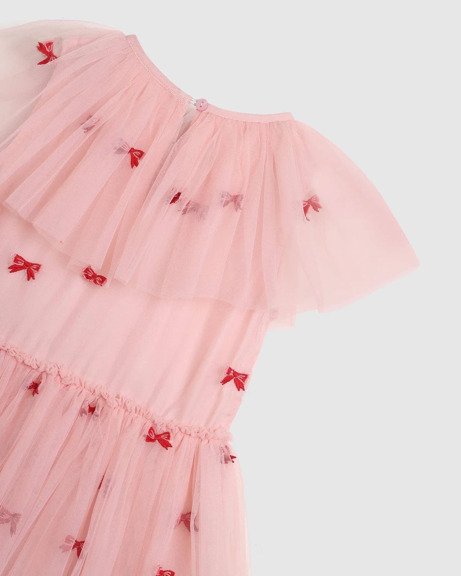 Bow Embellished Tulle Dress thumbnail 4