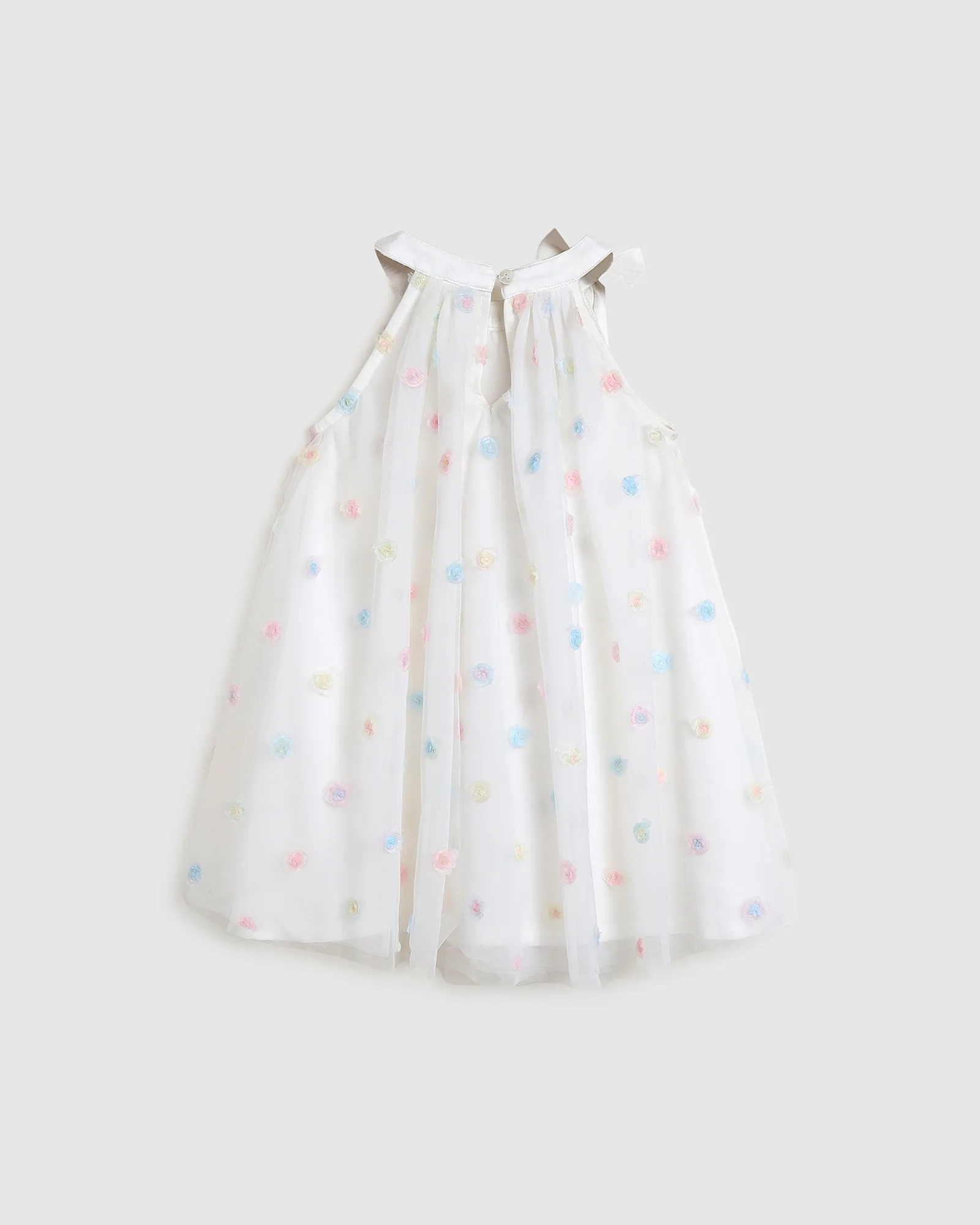 Pastel Floral Appliqué Dress thumbnail 2