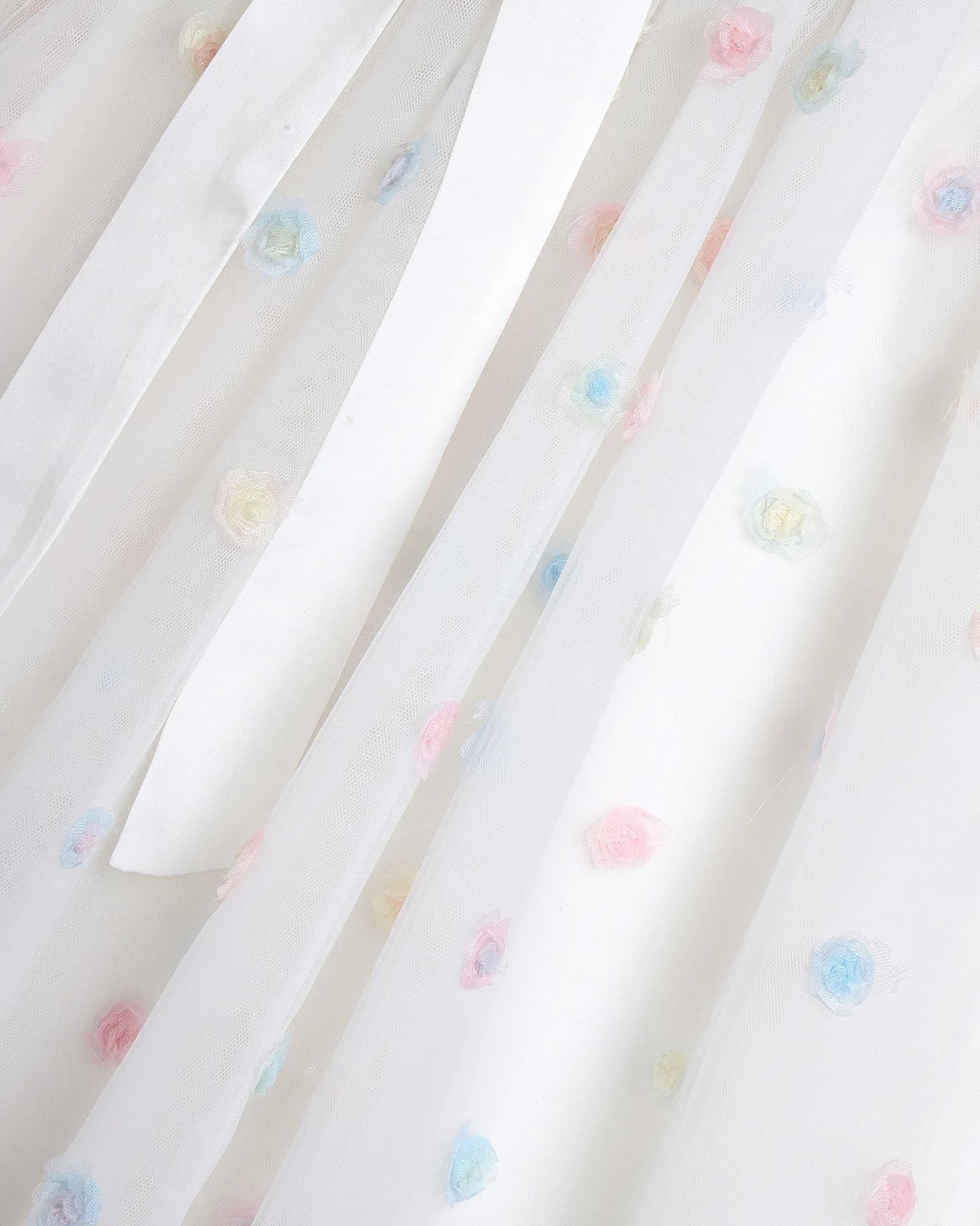 Pastel Floral Appliqué Dress thumbnail 5