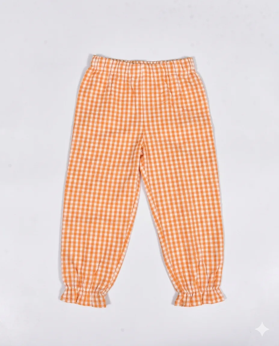 Orange Gingham PJ Set thumbnail 2