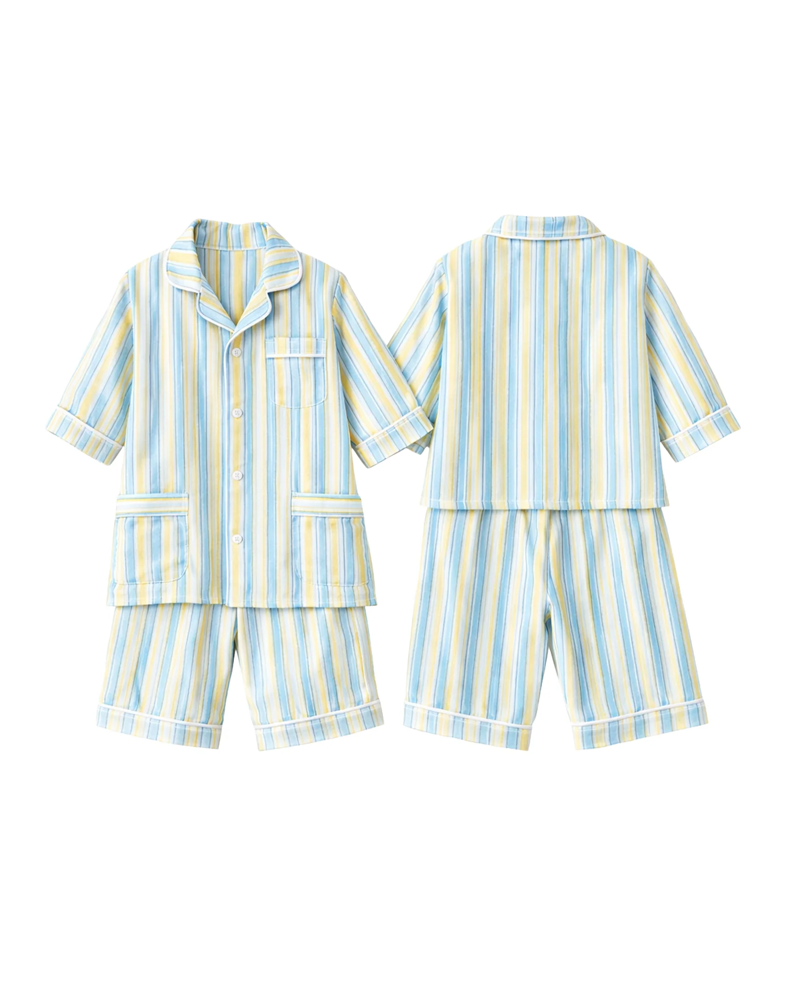 Pastel Stripe Short PJ Set — image 1