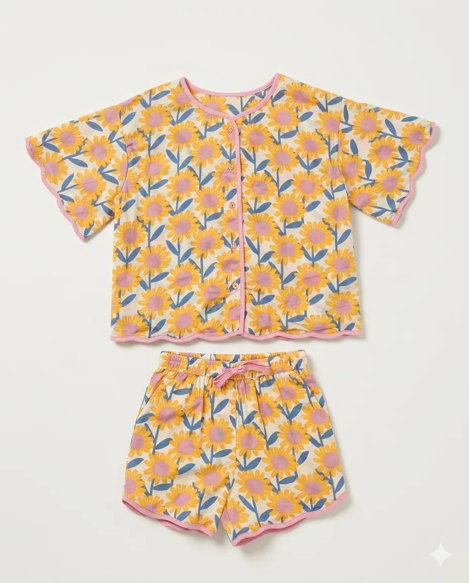 Sunflower Short PJ Set
