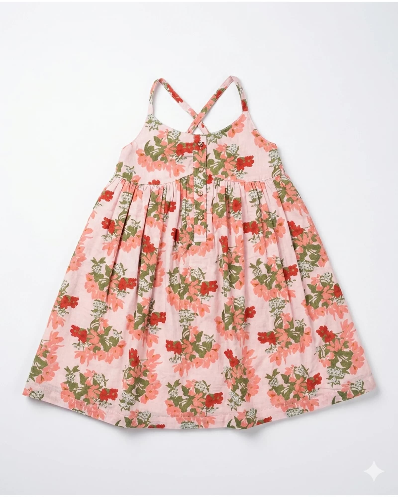 Garden Floral Cross-Back Sundress