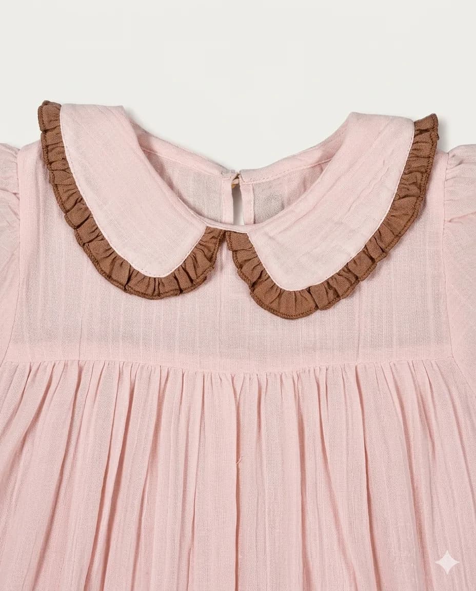 Blush Ruffle Collar Dress thumbnail 2