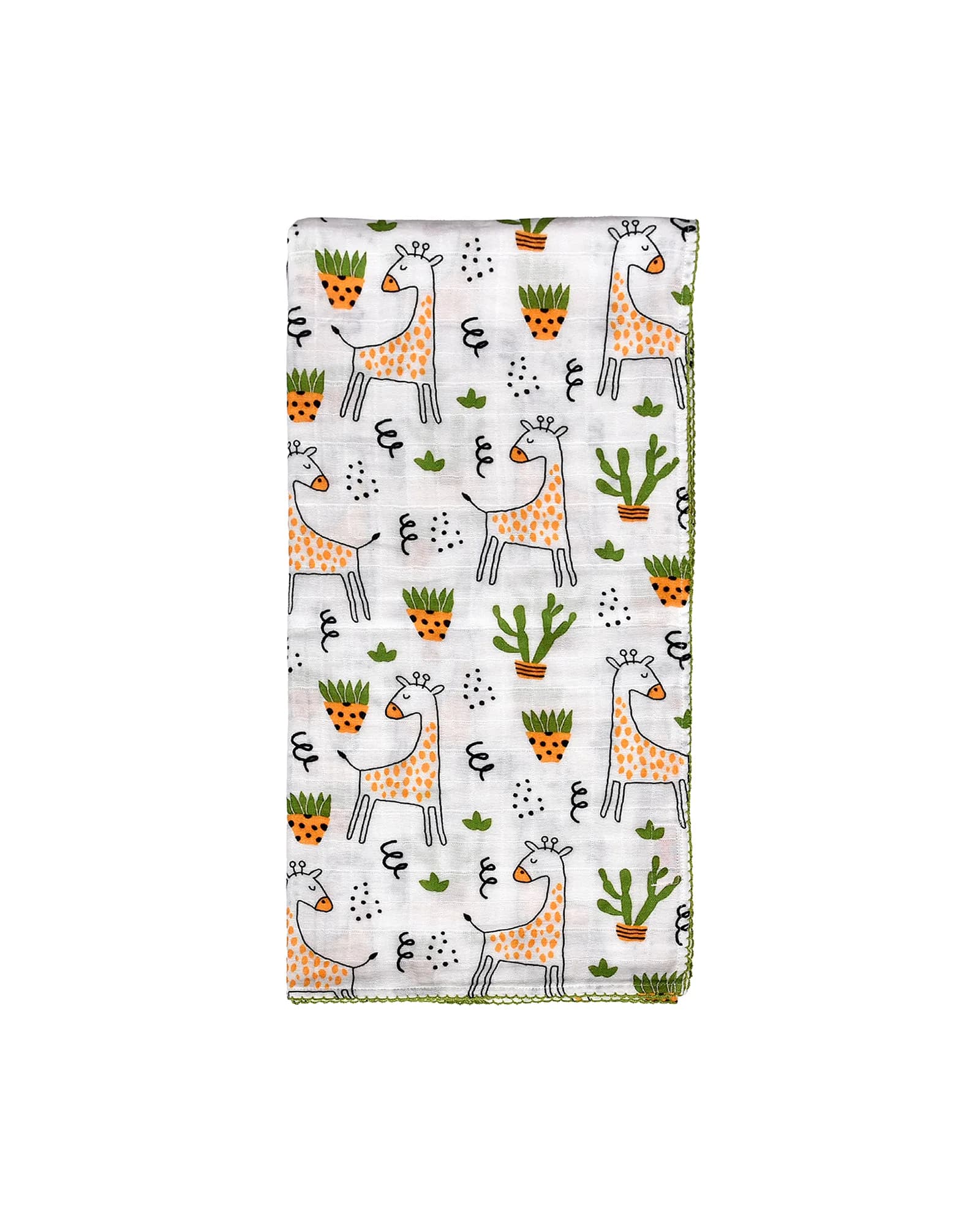 Giraffe Garden Muslin Swaddle