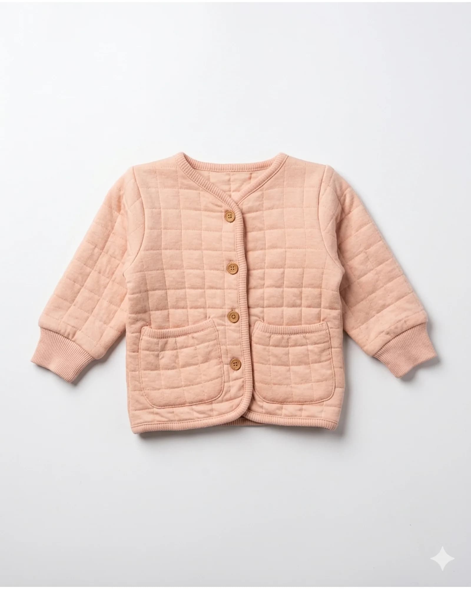 Quilted Button Cardigan