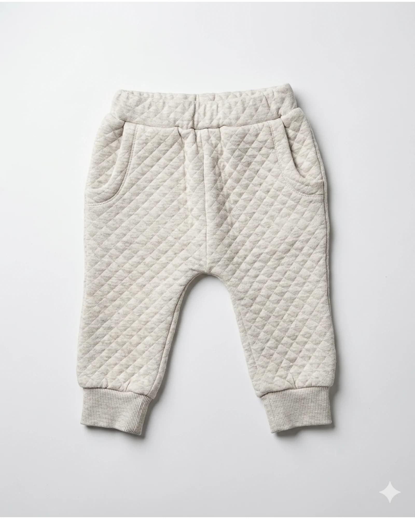 Quilted Grey Joggers