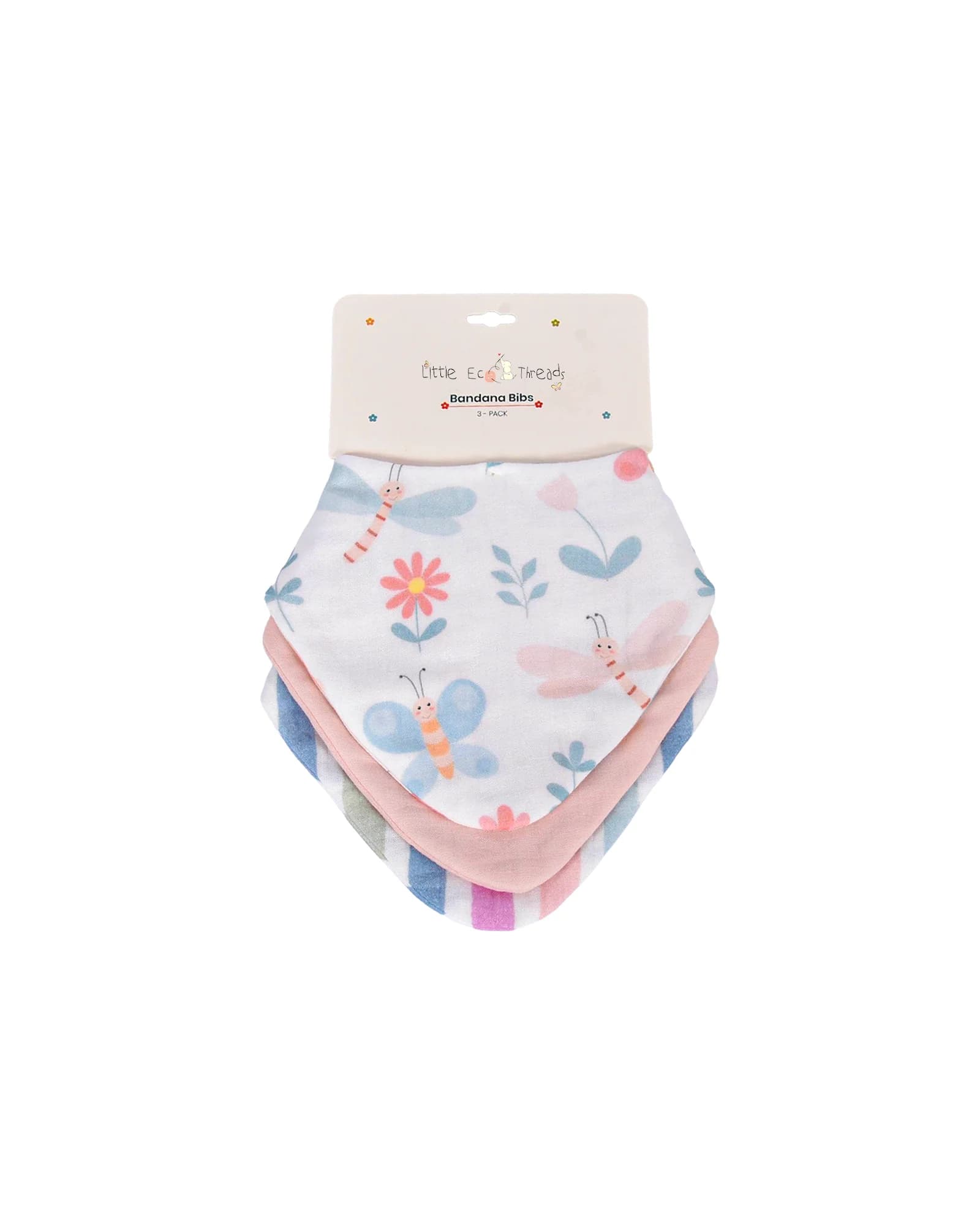 Butterfly Garden Bandana Bib Set
