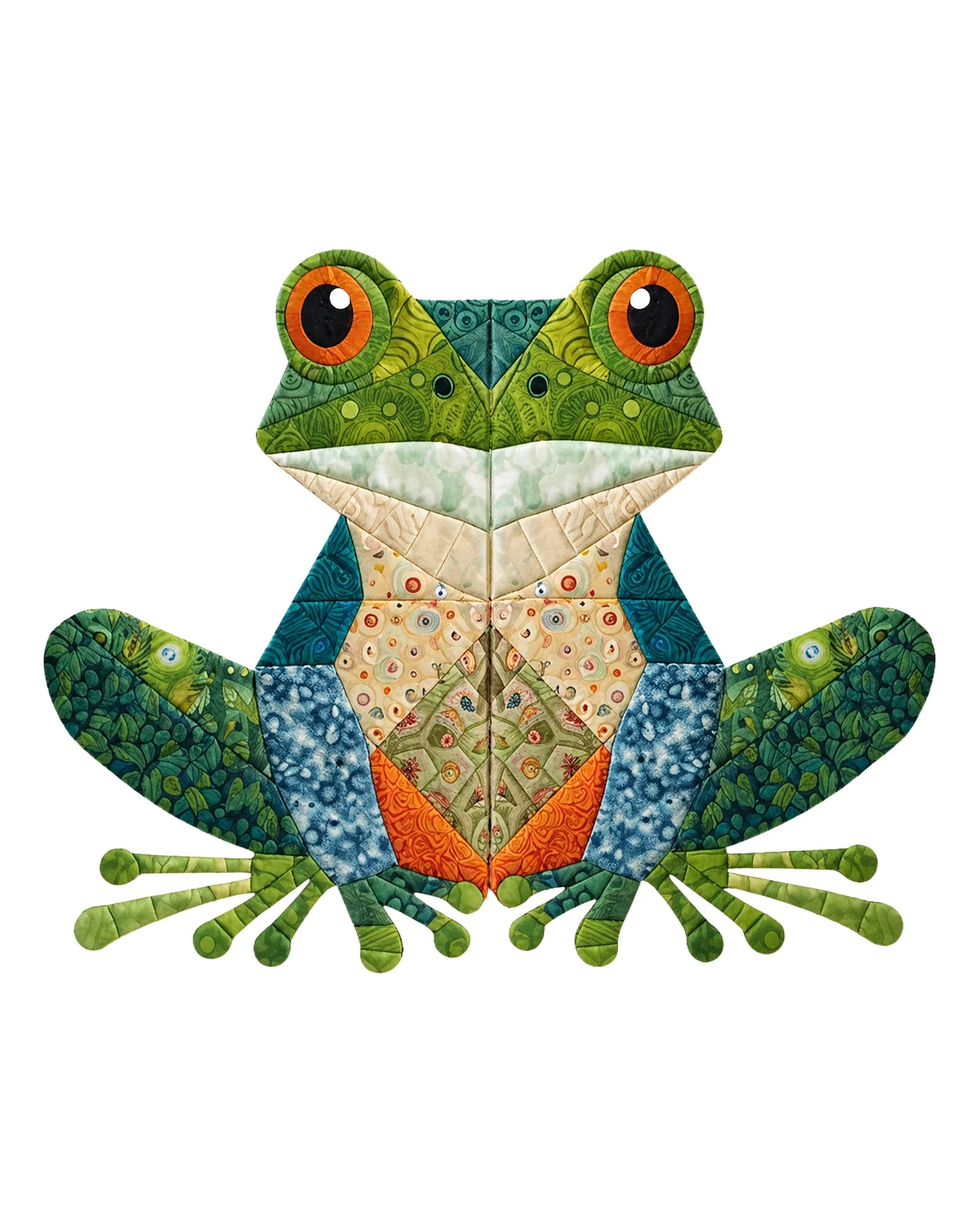 Patchwork Frog Play Mat
