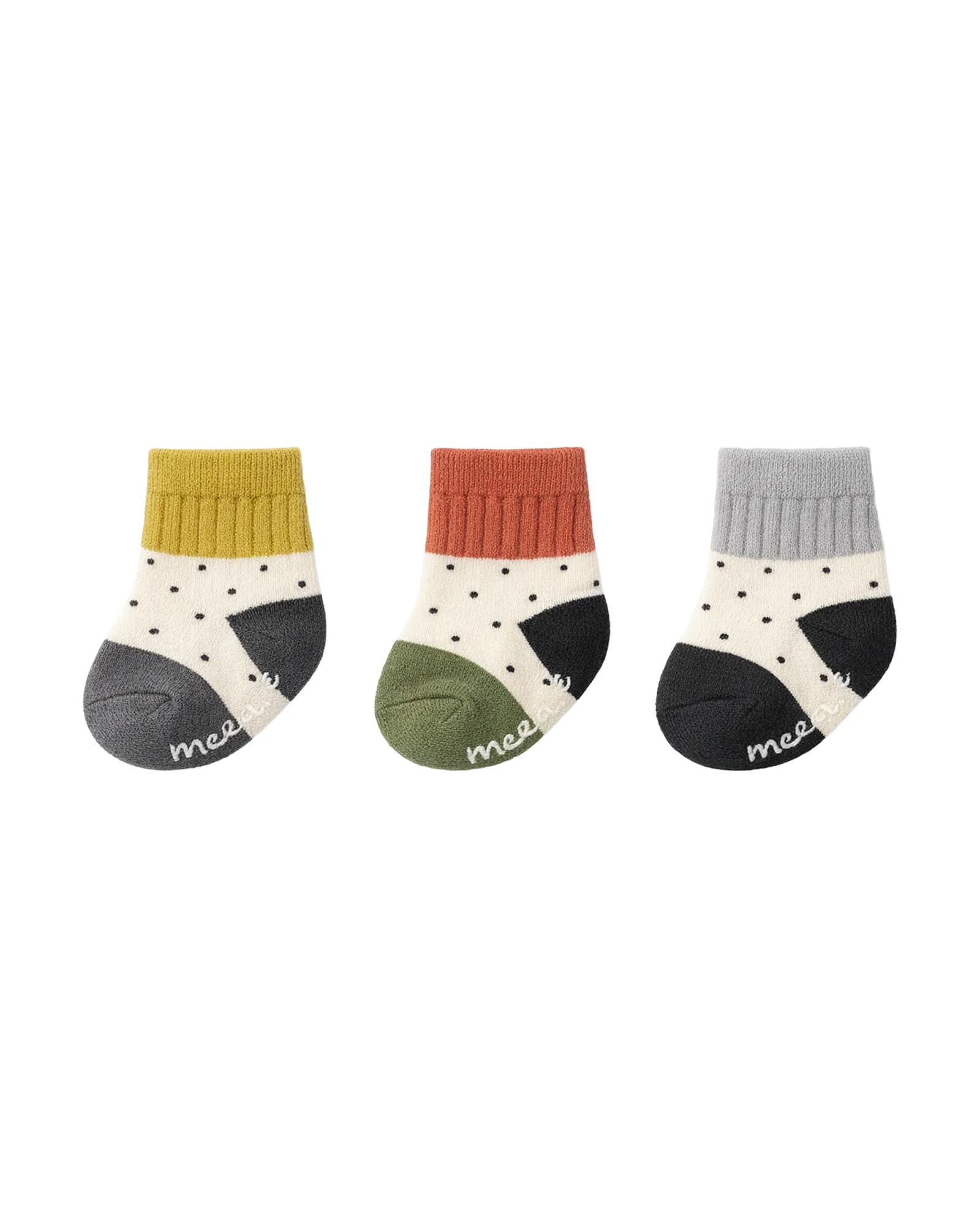 Colour Block Dot Ankle Socks