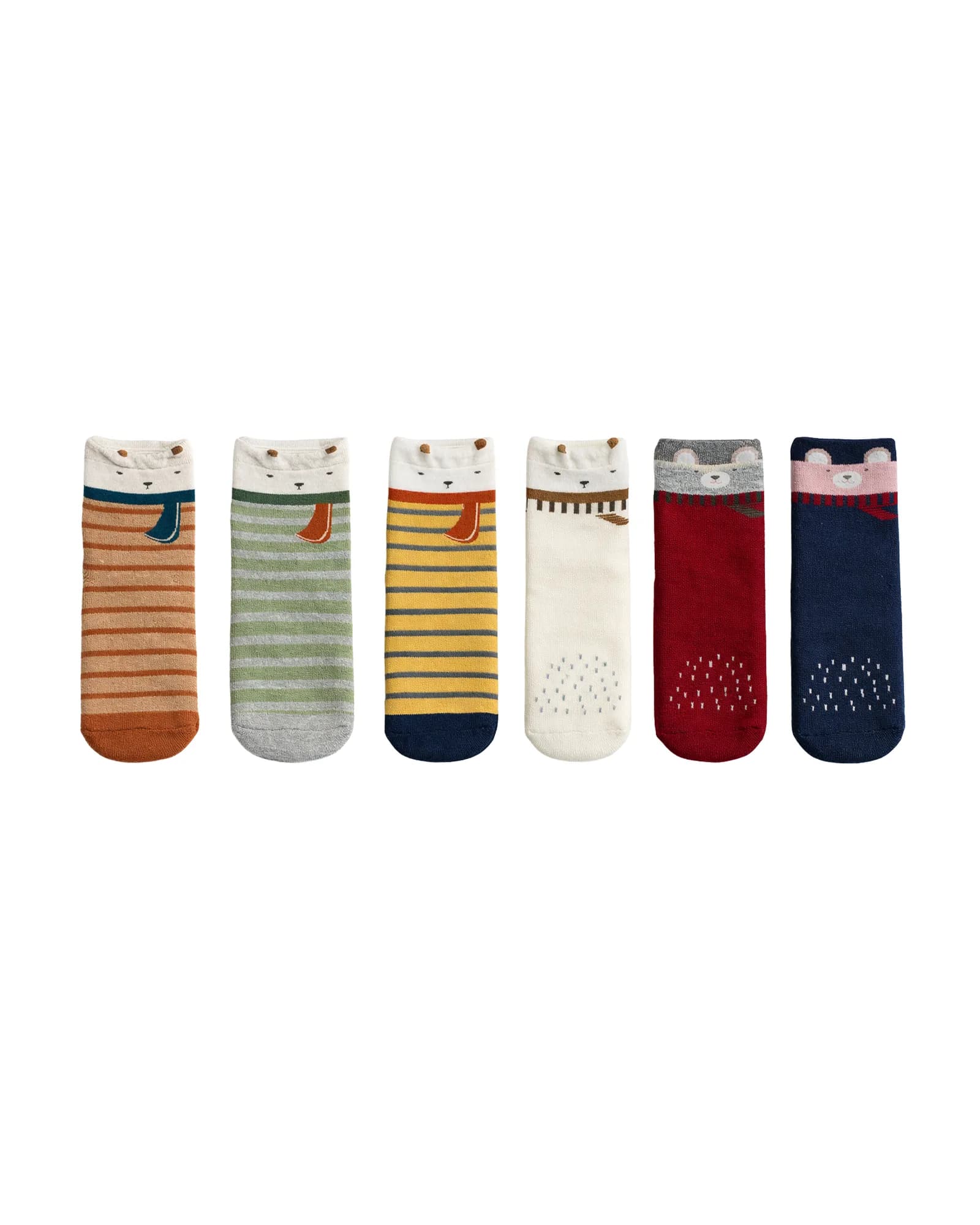 Striped Animal Top Socks