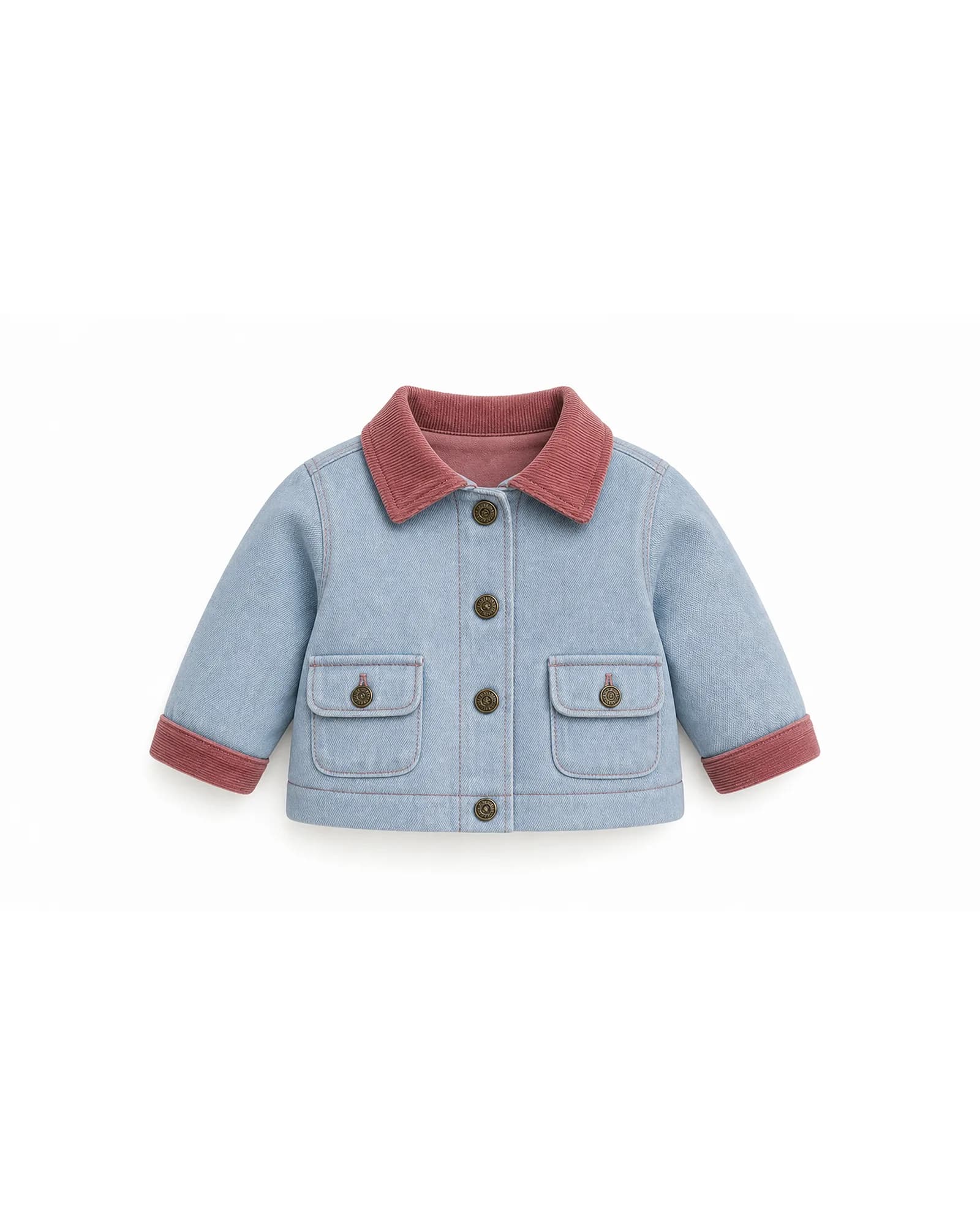 Chambray Contrast Collar Jacket — image 1