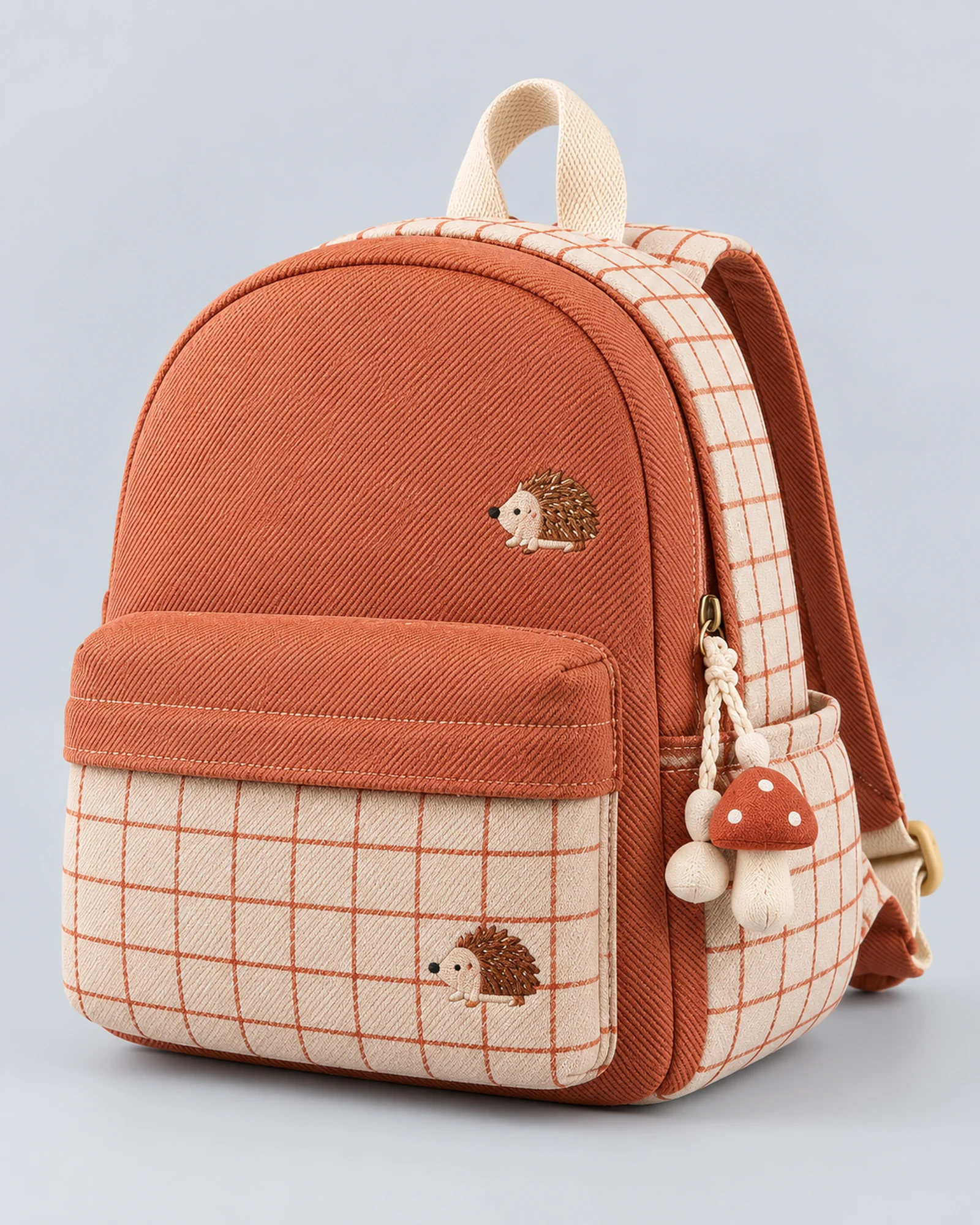 Hedgehog Embroidered Backpack — image 1