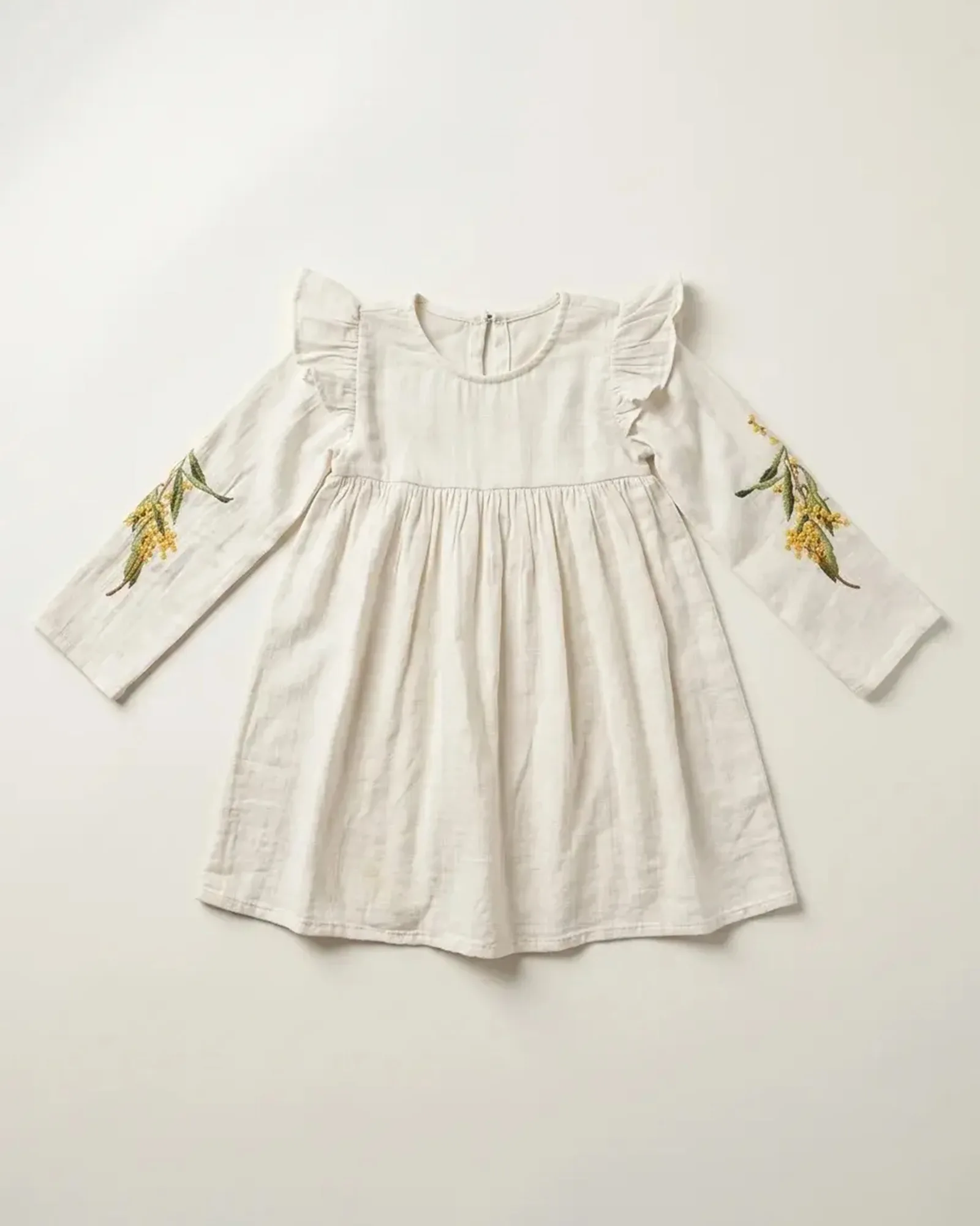 Botanical Sleeve Embroidery Dress — image 1
