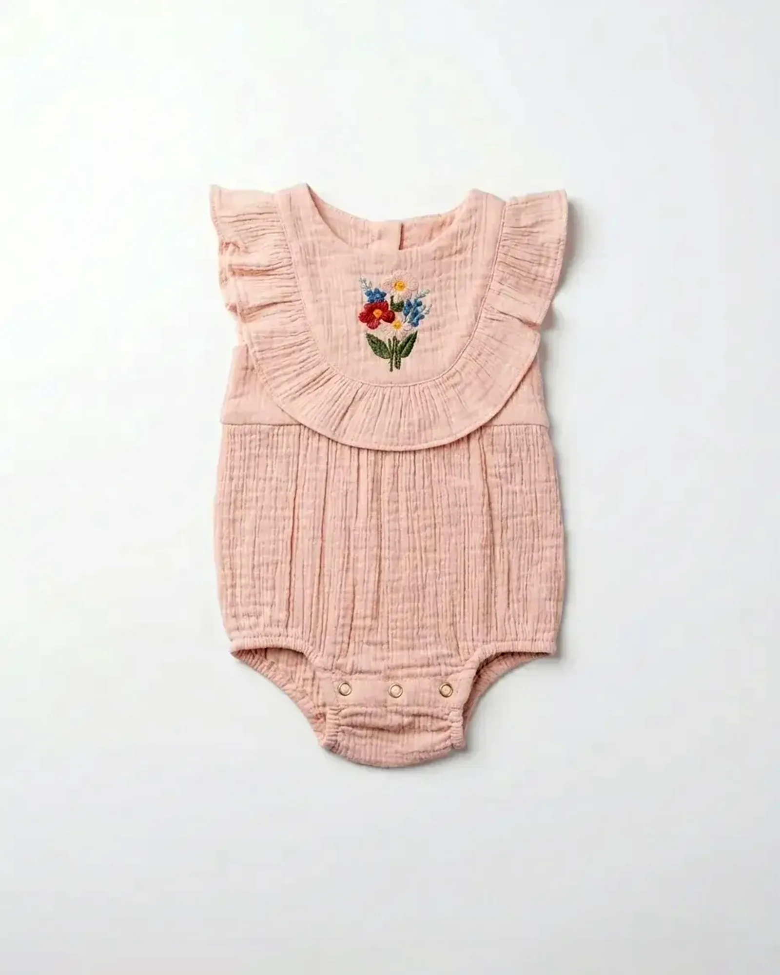 Floral Bouquet Ruffle Romper — image 1