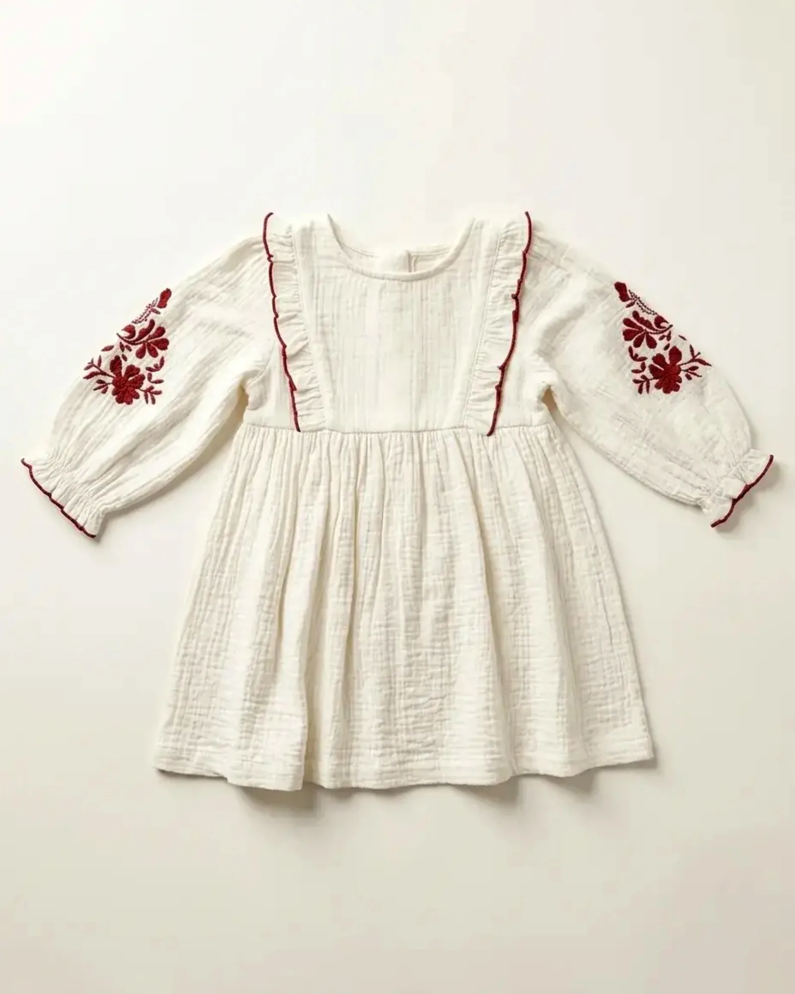Folk Floral Sleeve Dress — image 1