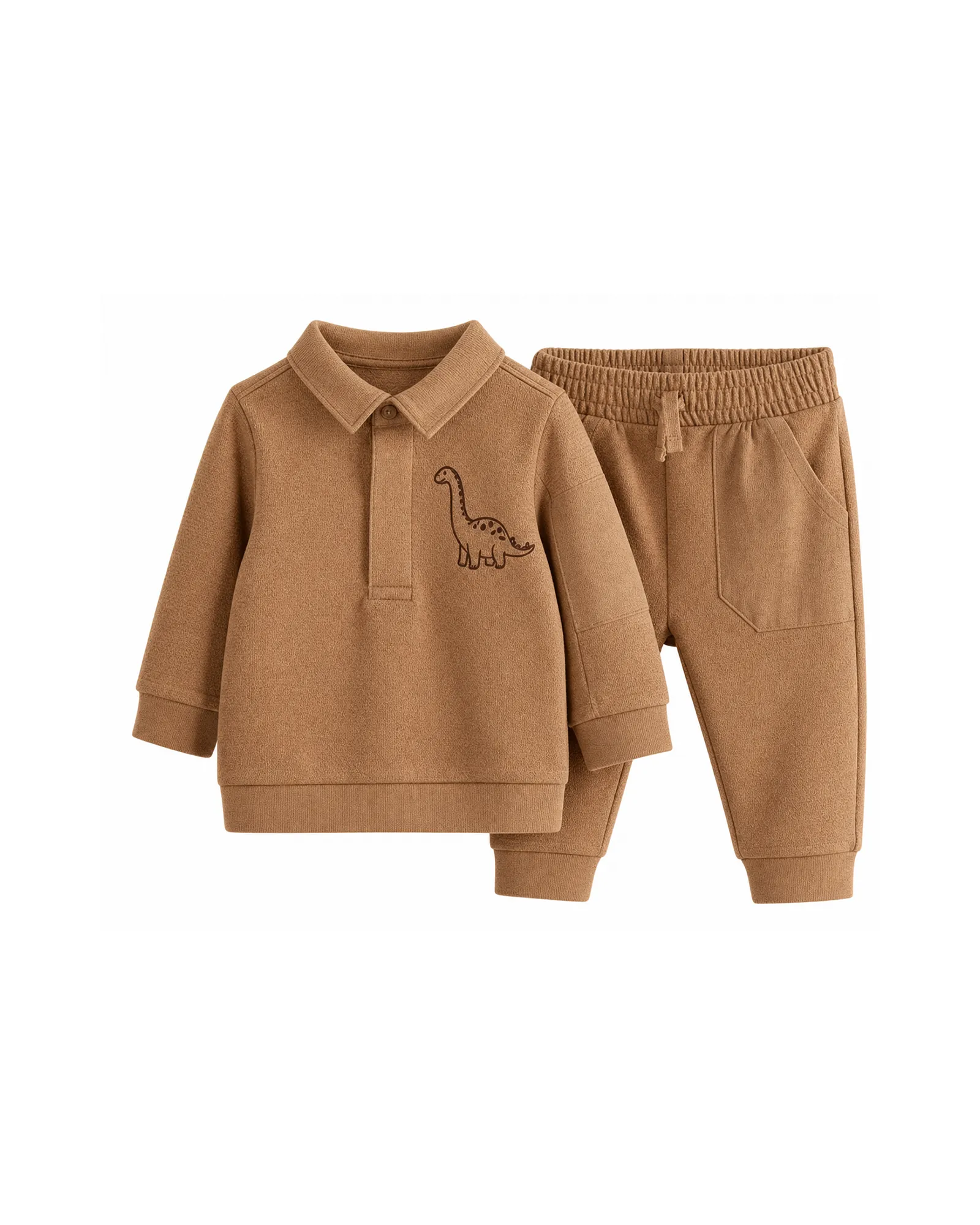 Dinosaur Polo Sweatshirt Set