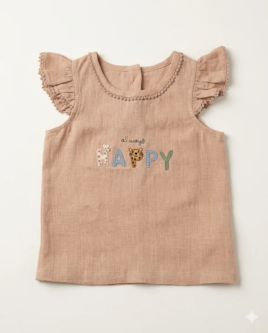Happy Linen Ruffle Top — image 1
