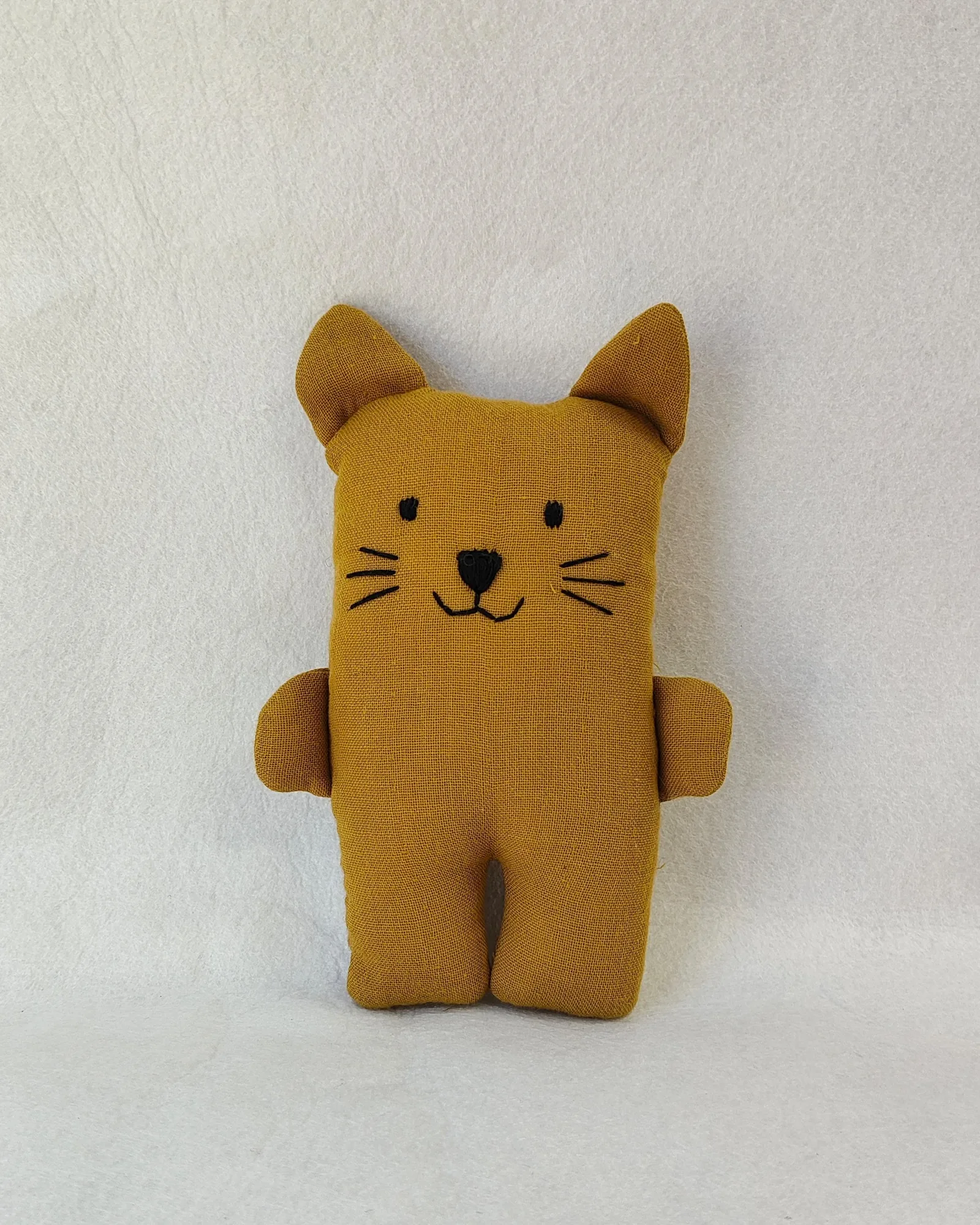 Muslin Cat Pocket Toy