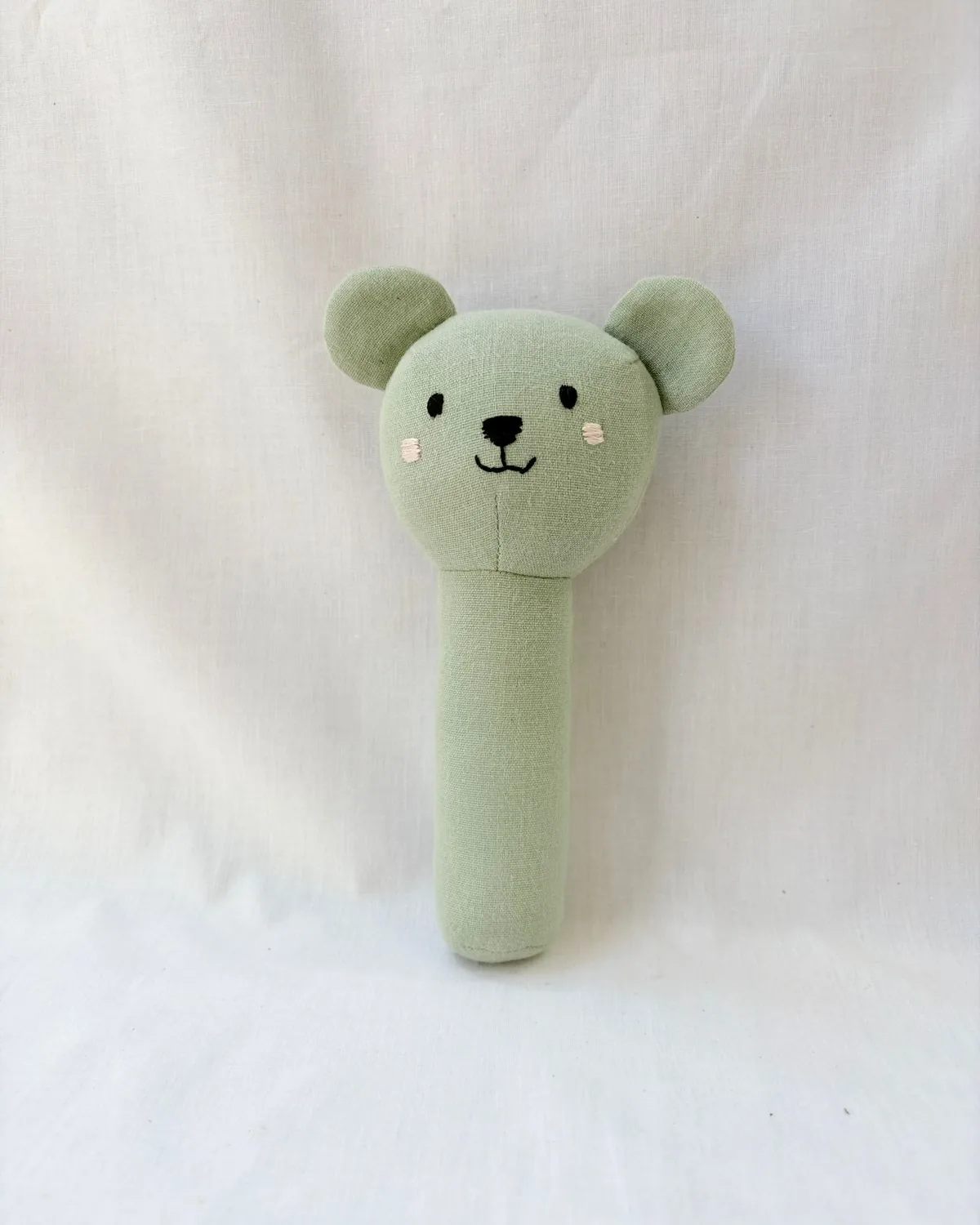 Muslin Bear Rattle