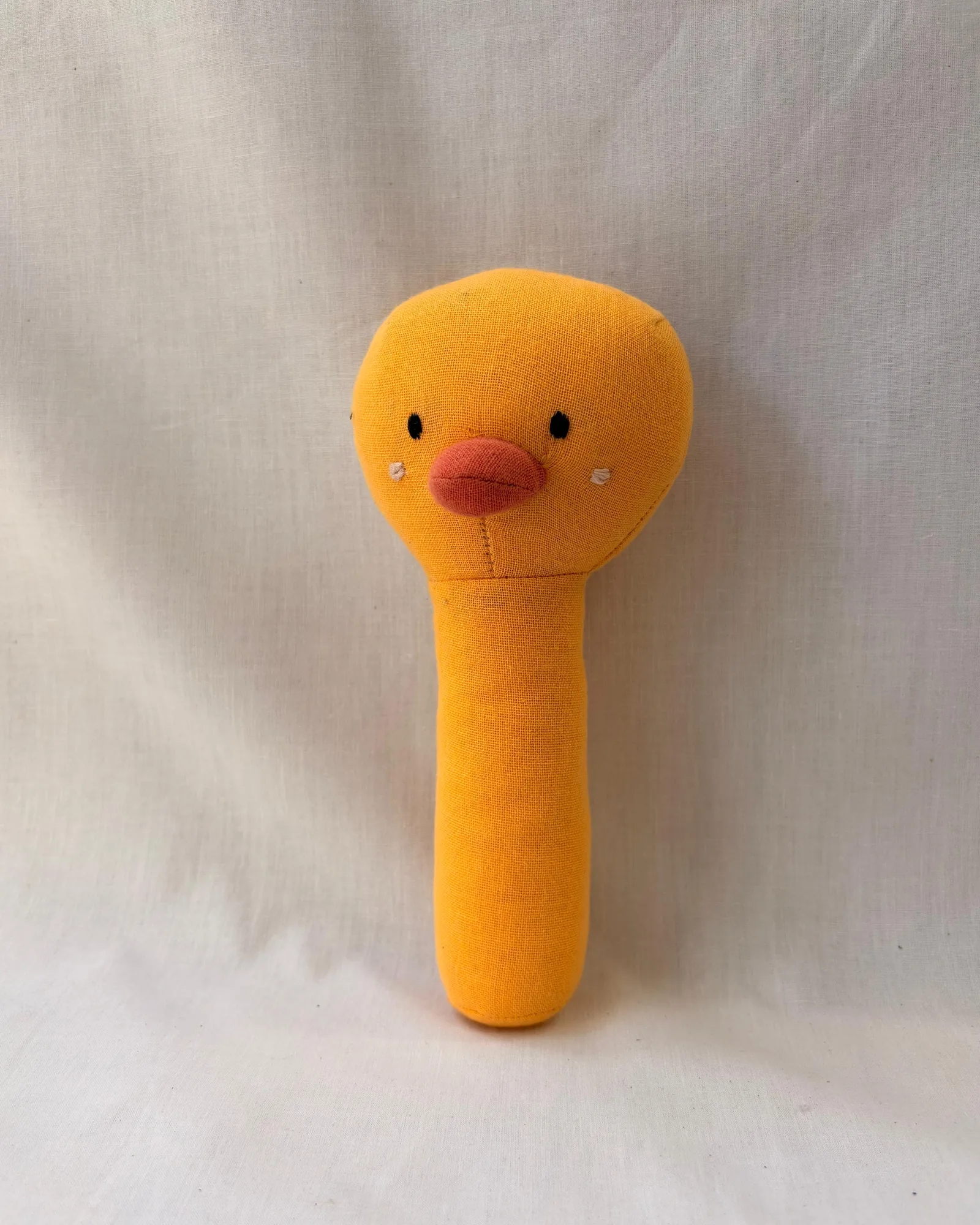Muslin Duck Rattle
