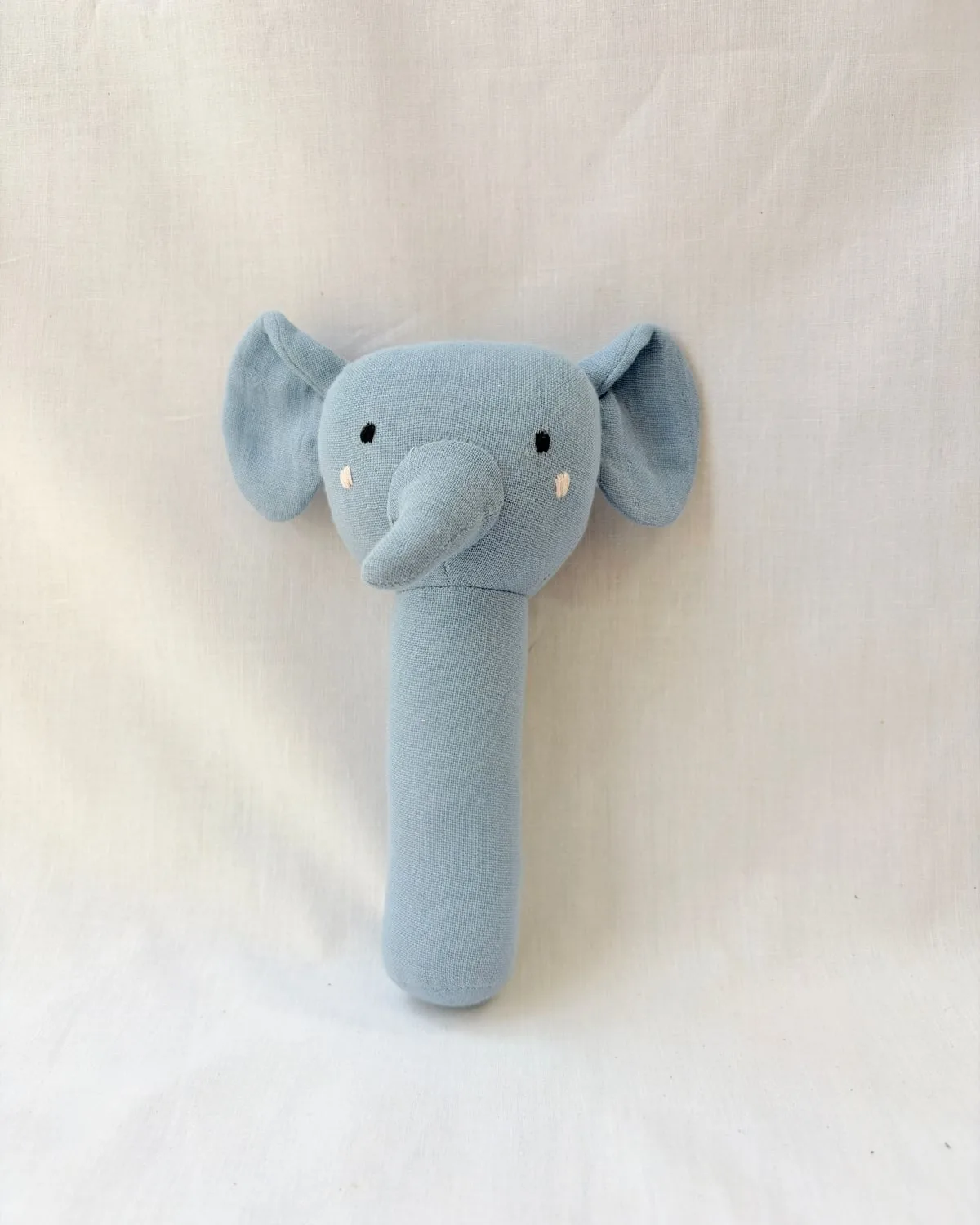 Muslin Elephant Rattle
