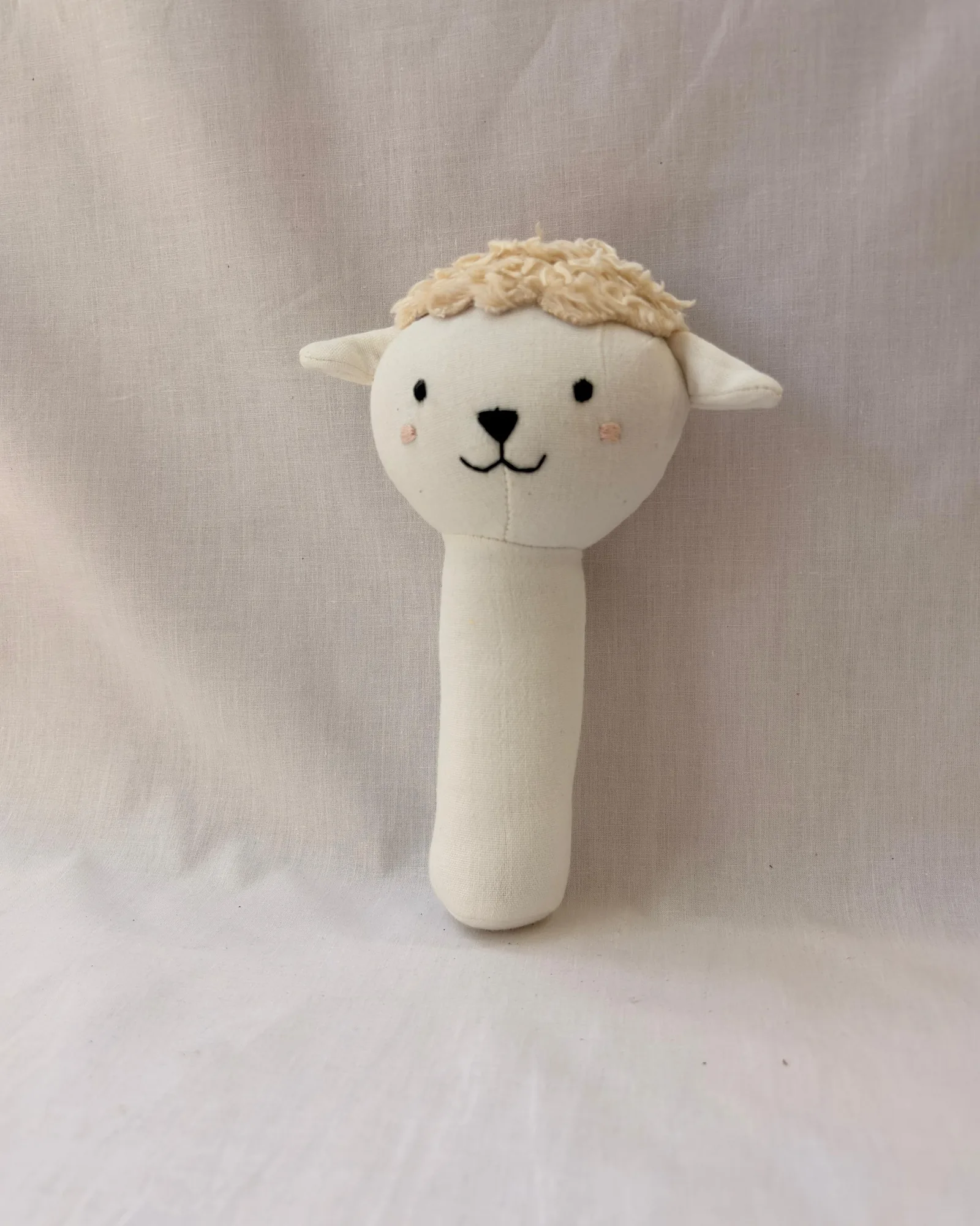 Muslin Lamb Rattle