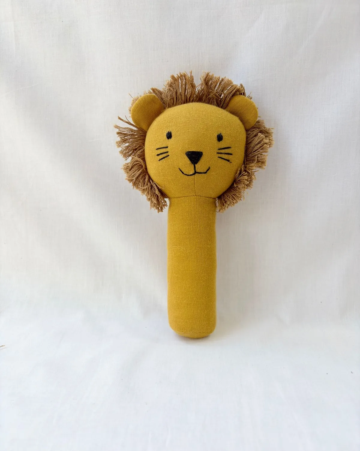Muslin Lion Rattle