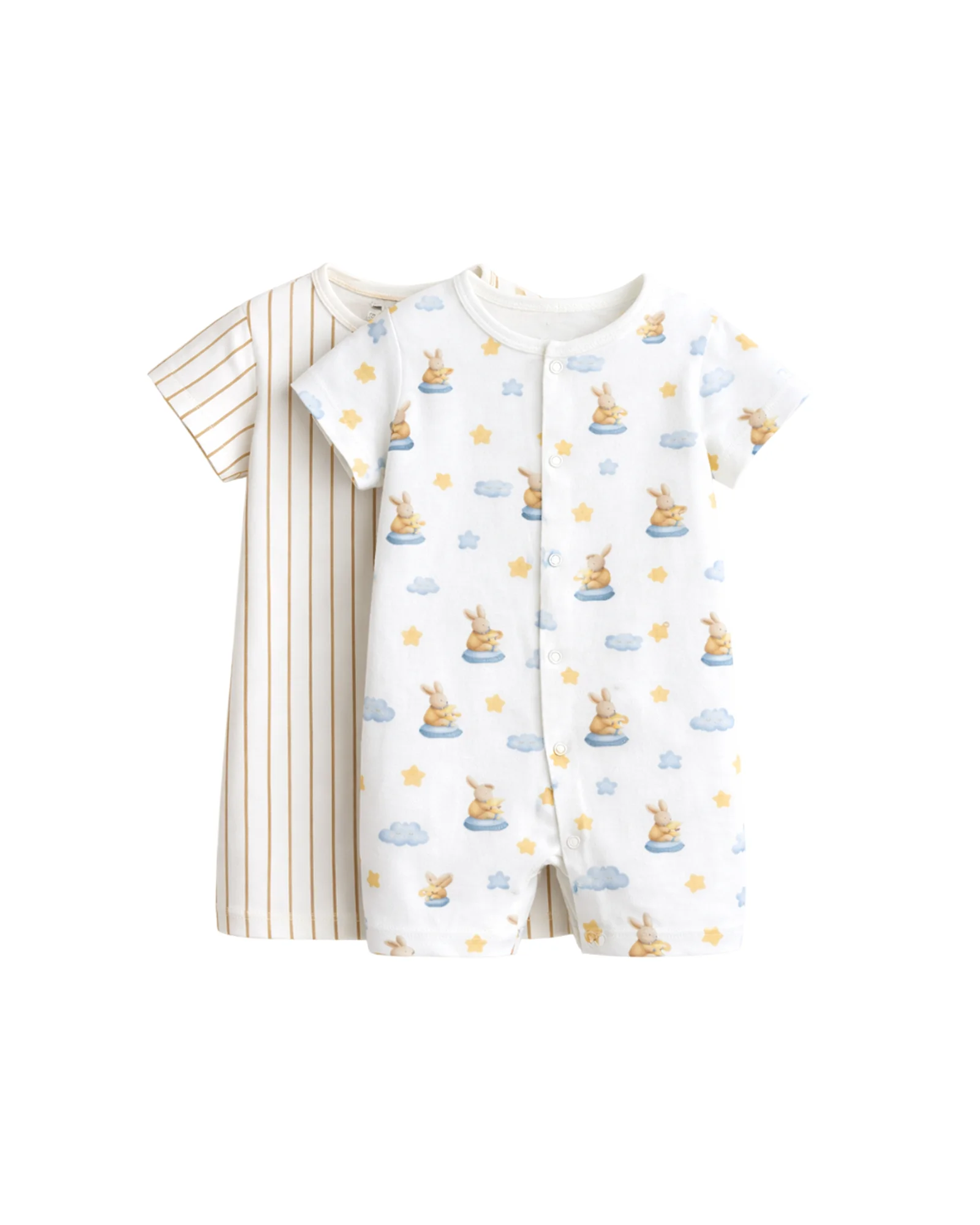 Bunny & Stripe Romper 2-Pack