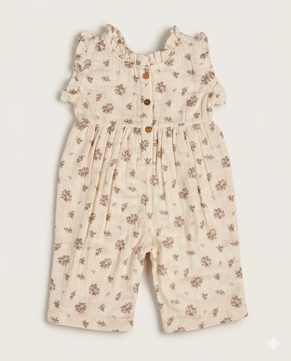 Ditsy Floral Overall Romper — image 1