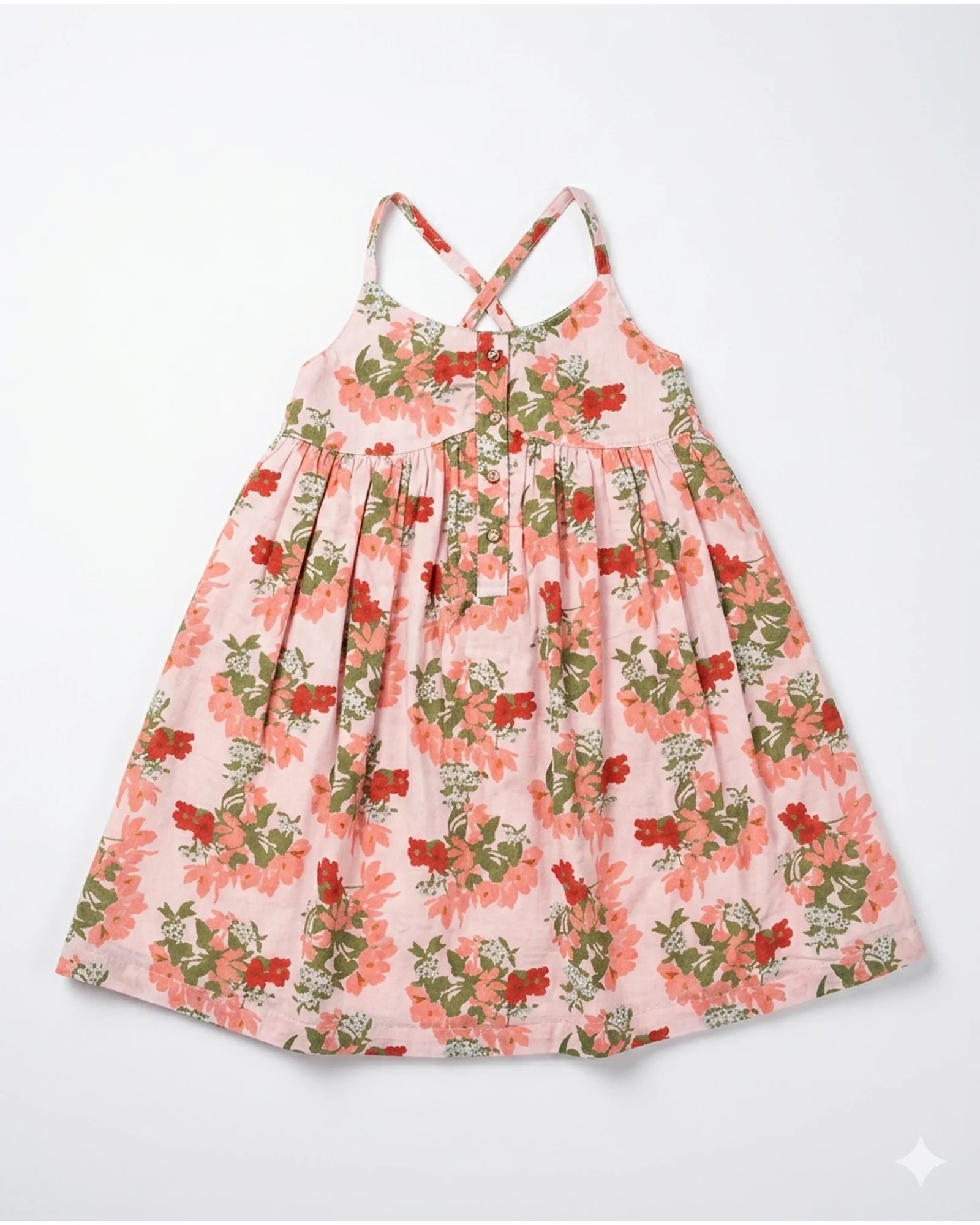 Garden Floral Cross-Back Sundress — image 1