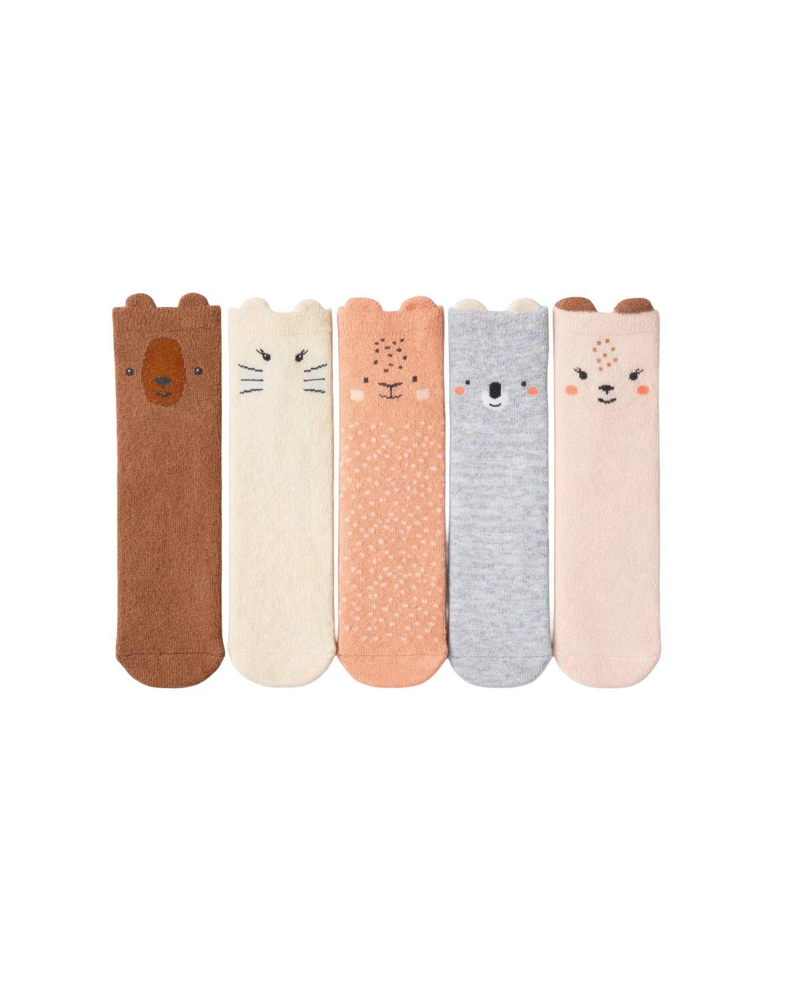 Animal Faces Knee Socks — image 1