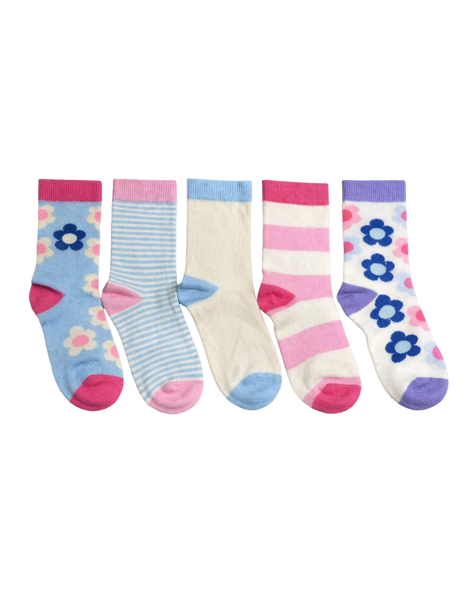 Daisy Stripe Crew Socks — image 1