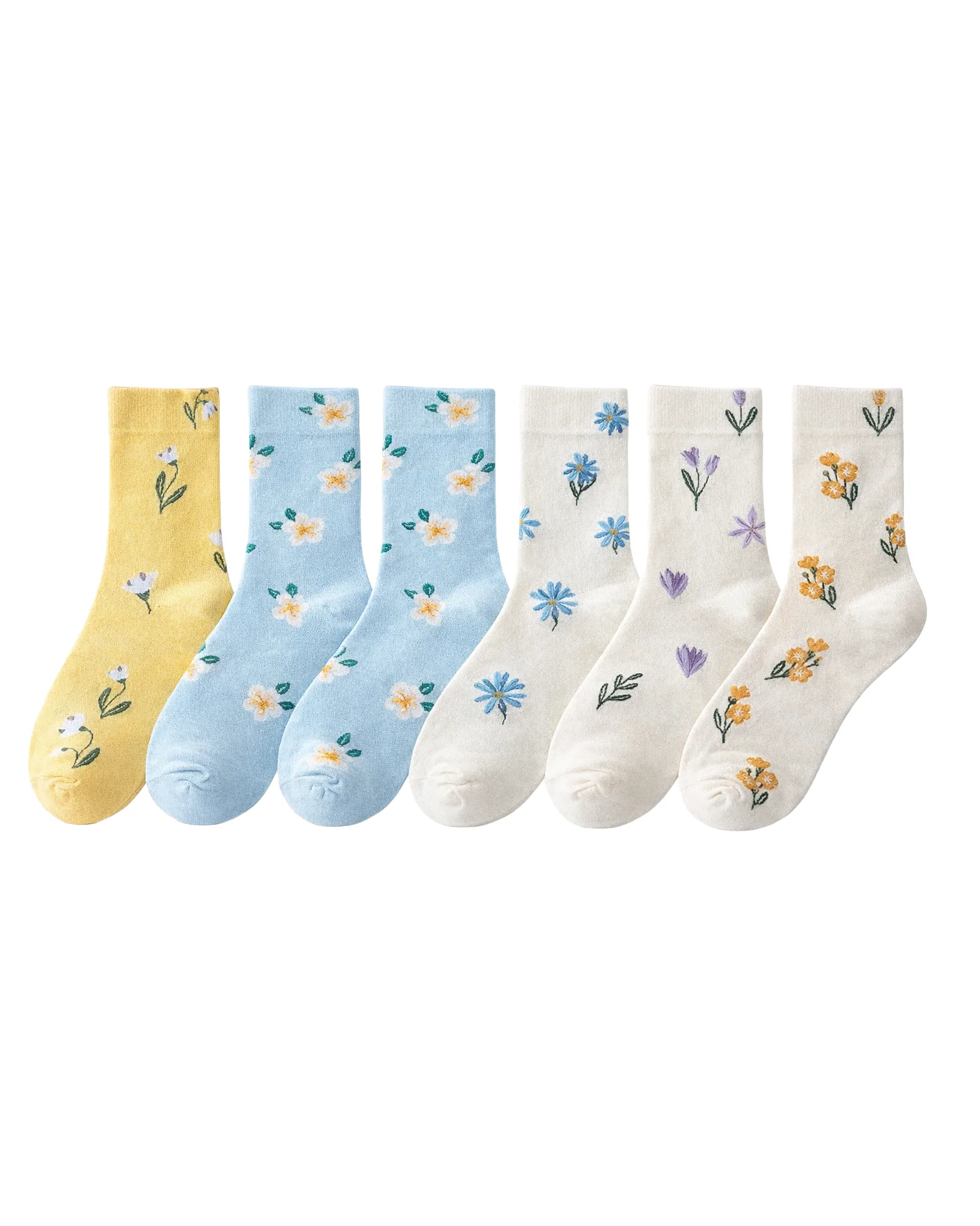 Ditsy Floral Crew Socks — image 1