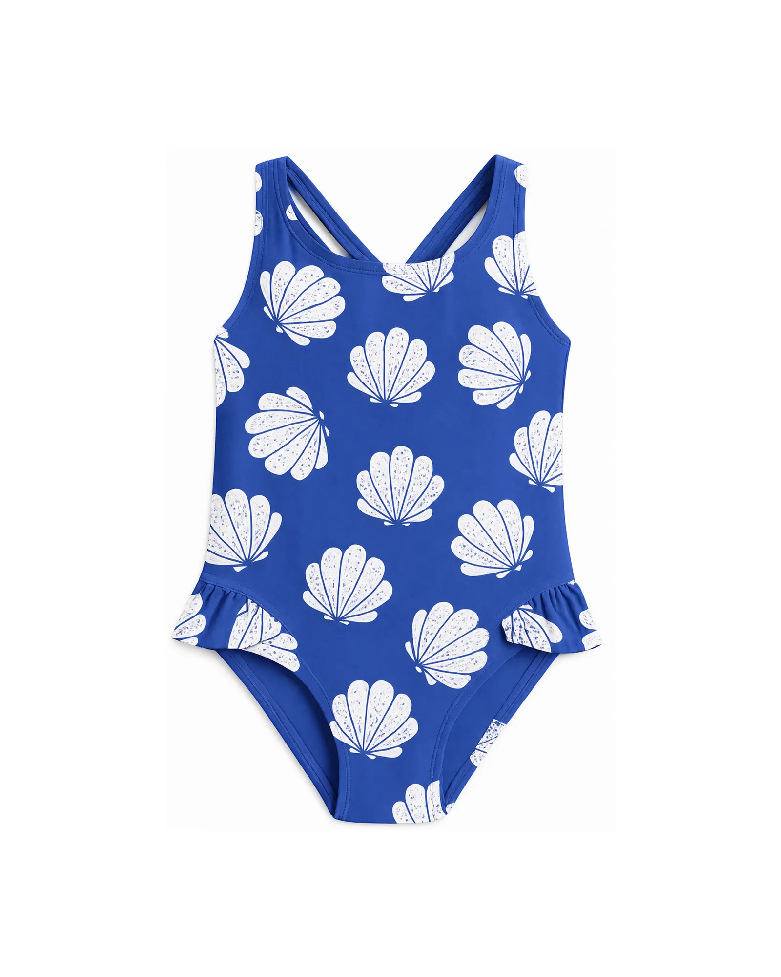 Blue Swan Print Swimsuit — image 1