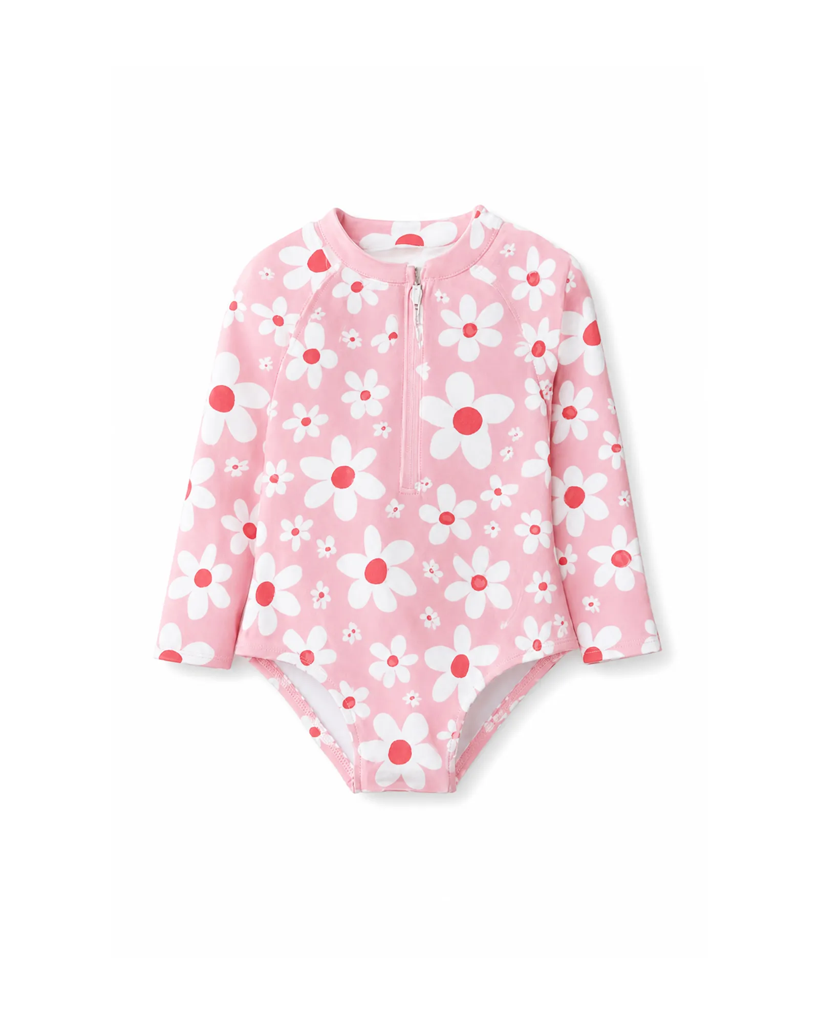 Pink Floral Rash Suit — image 1