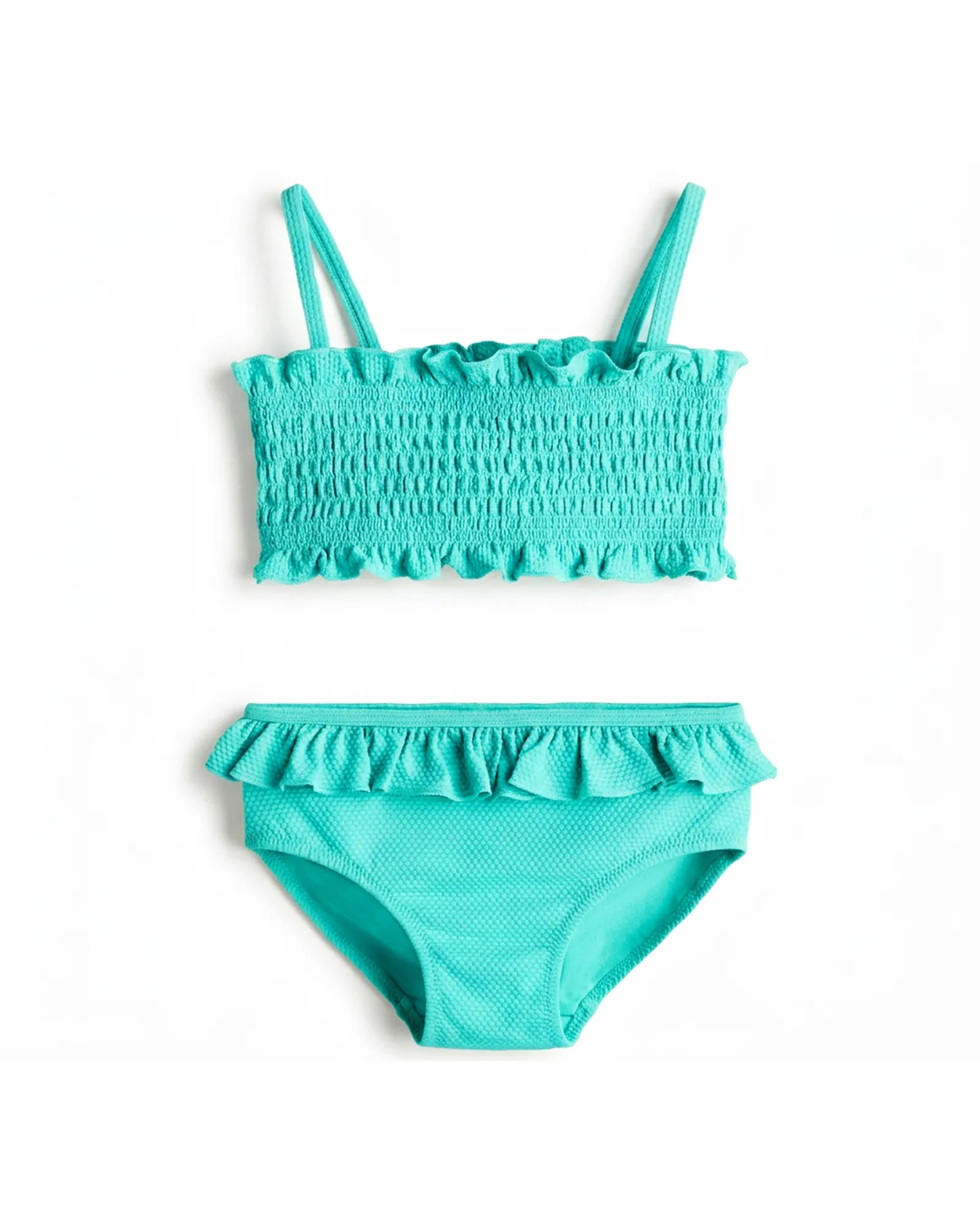 Teal Smocked Tankini Set — image 1