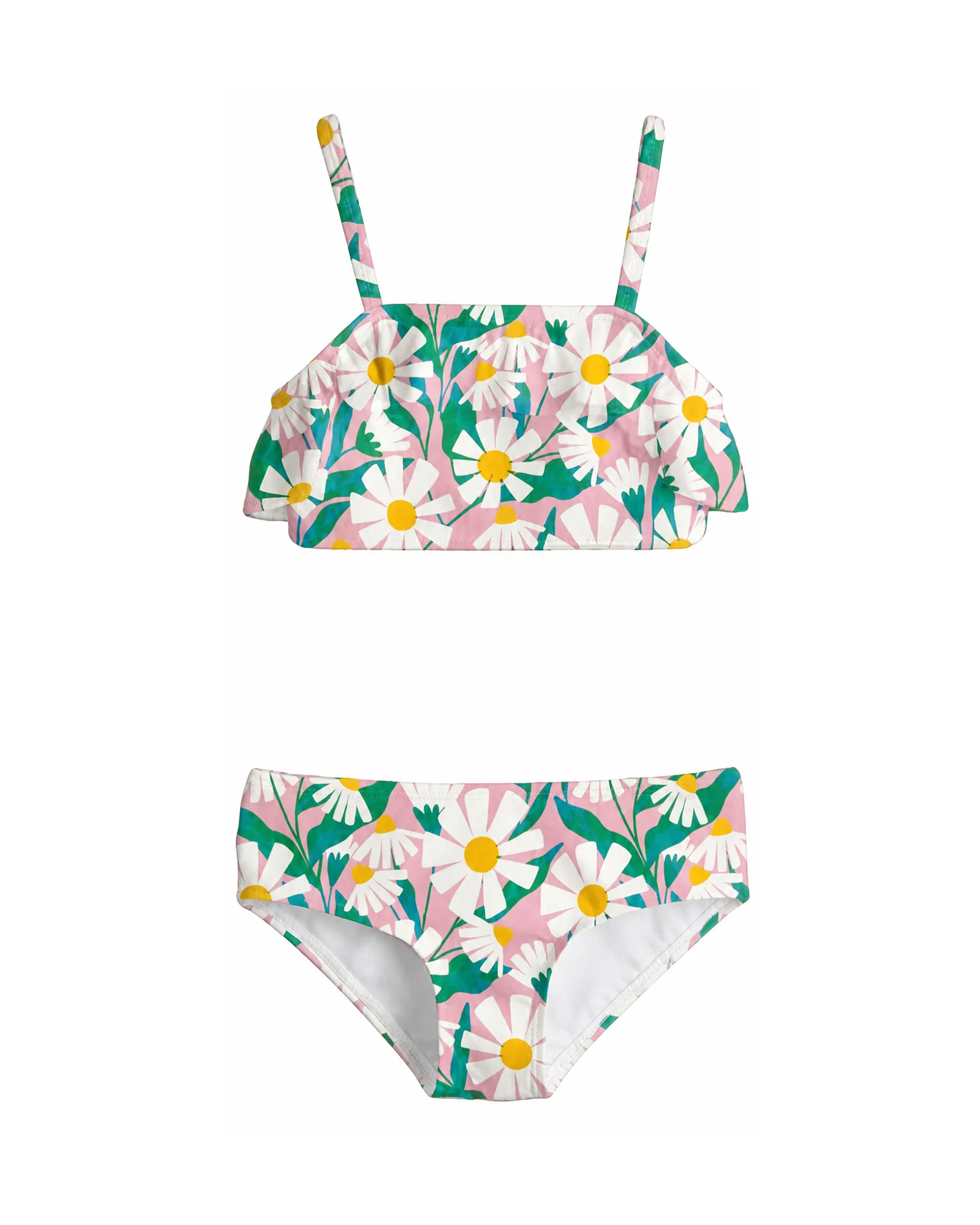 White Floral Bikini Set — image 1