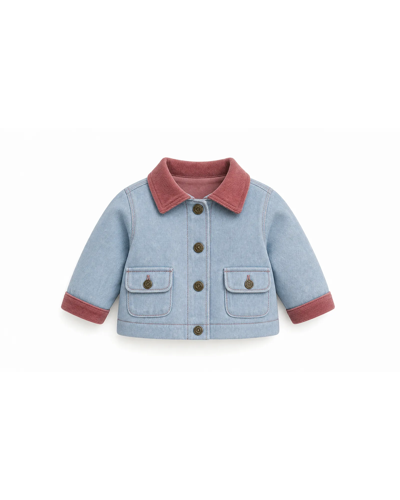 Chambray Contrast Collar Jacket — image 1