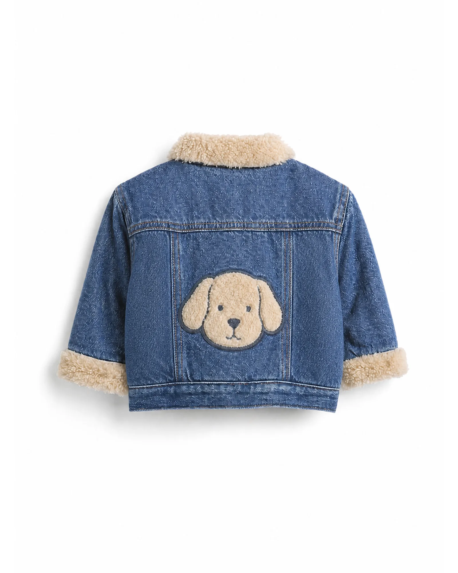 Puppy Sherpa Denim Jacket — image 1