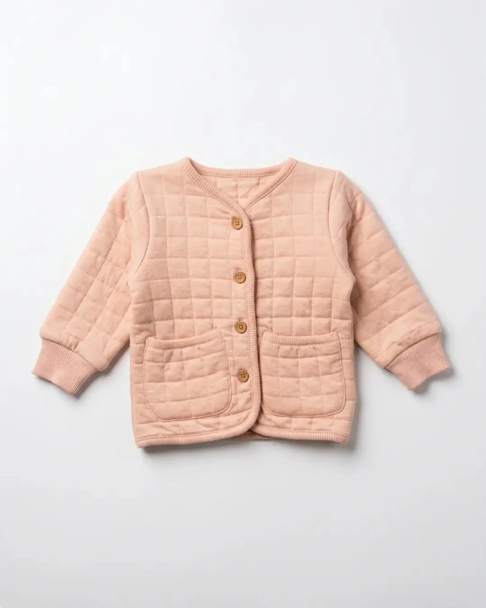 Quilted Button Cardigan — image 1