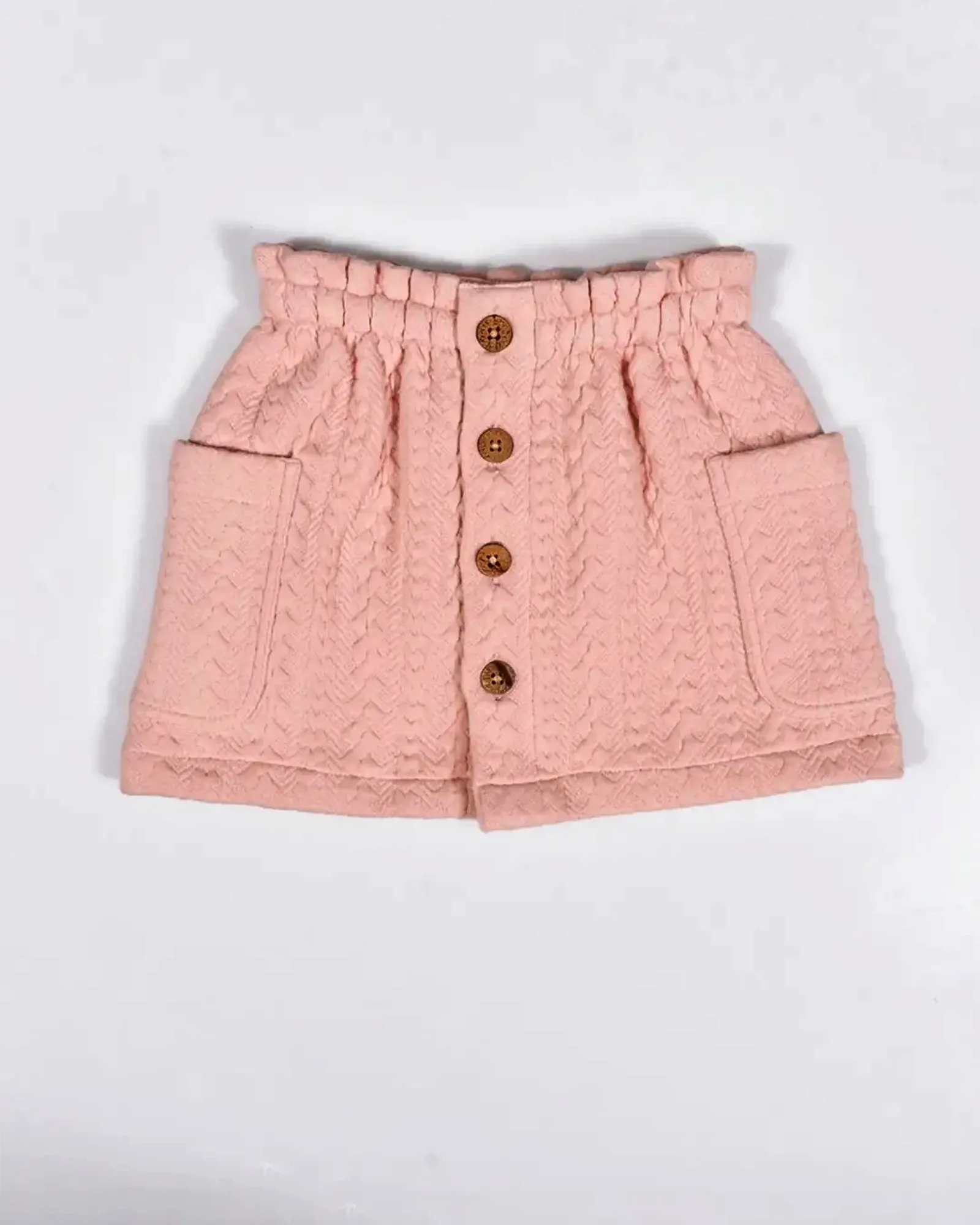 Quilted Button Shorts — image 1